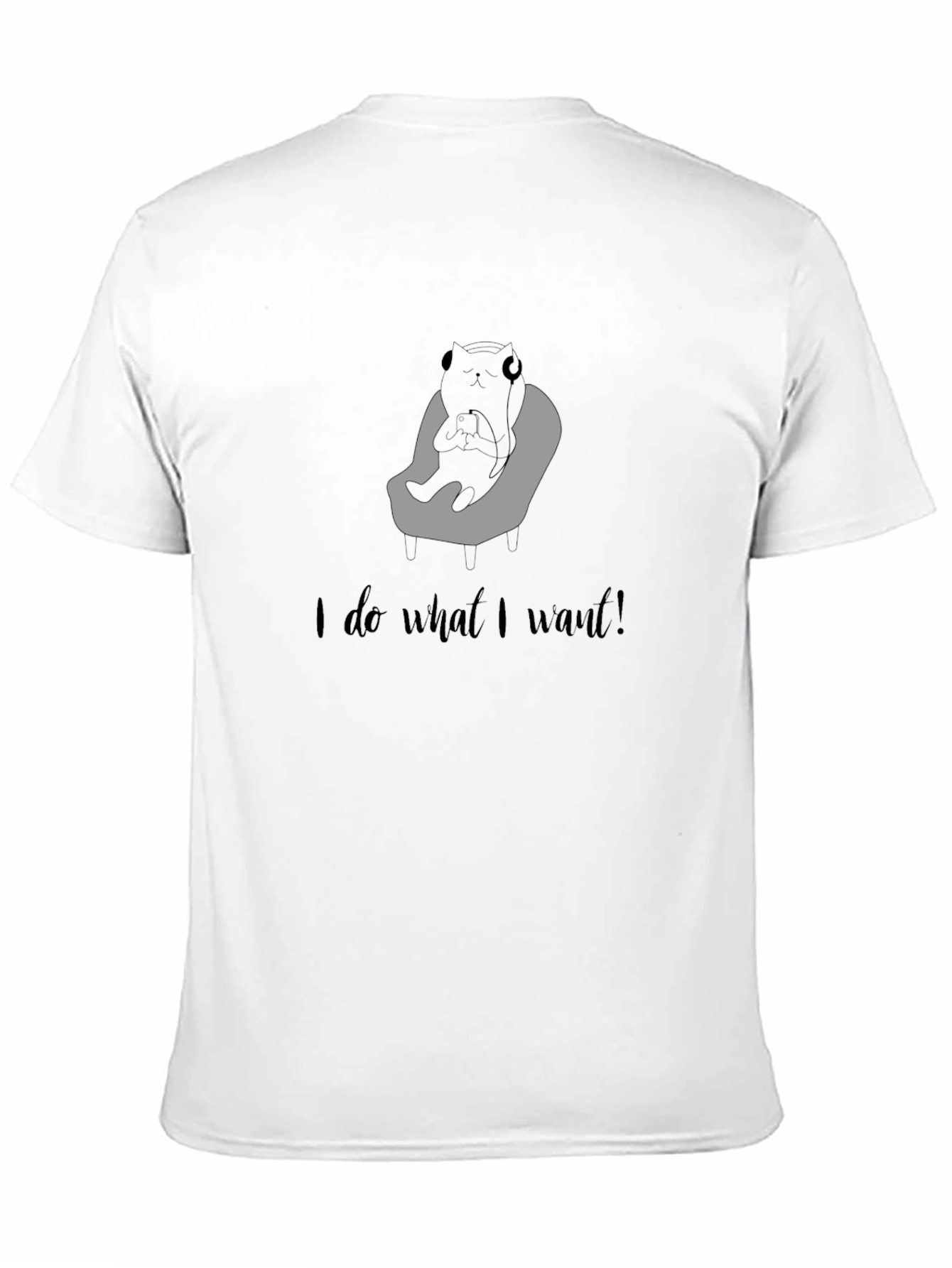 Black I do what I want! Graphic Tee view 11