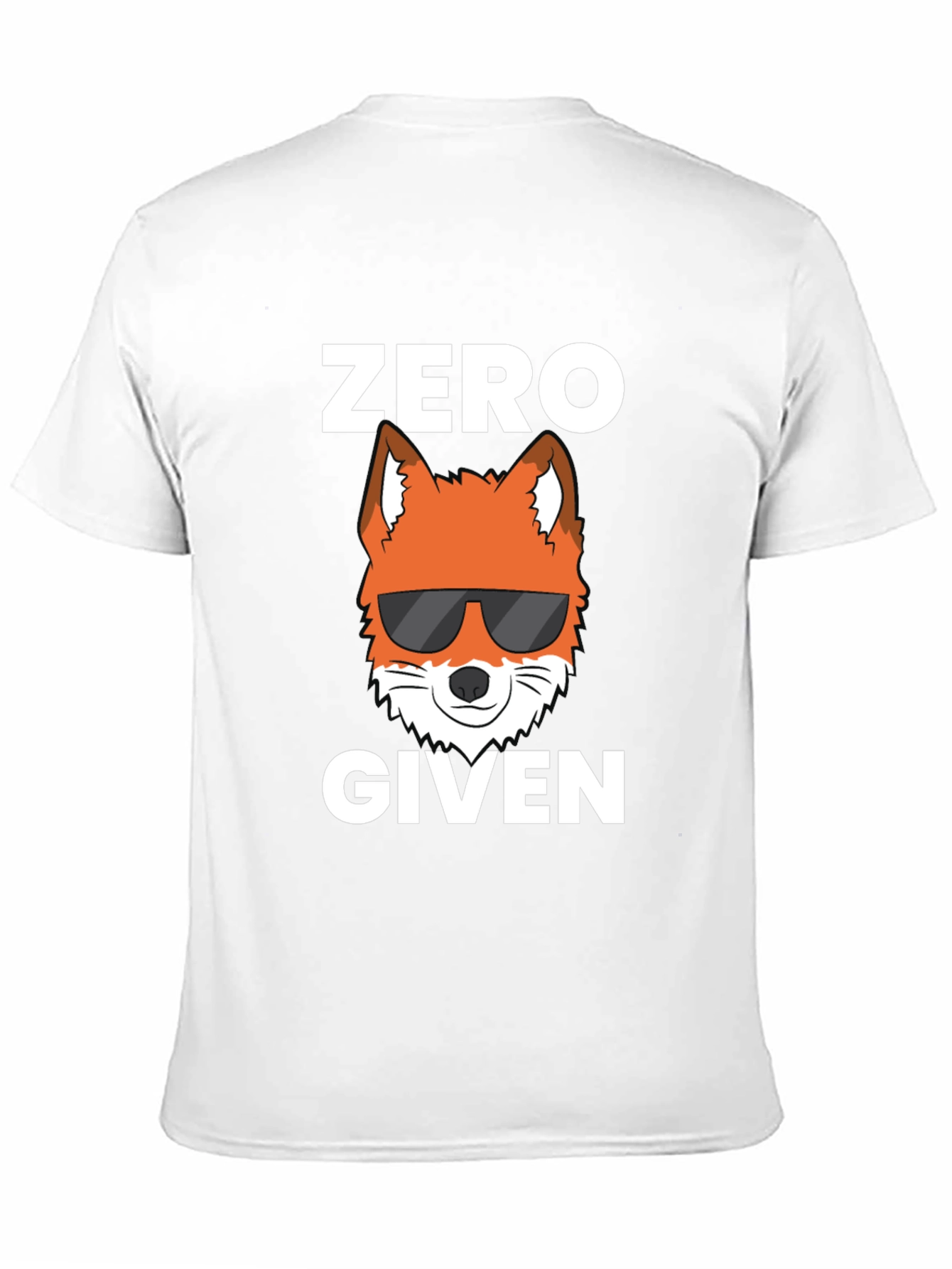 Black Zero Fox Given T-Shirt - Sarcastic Graphic Tee view 11