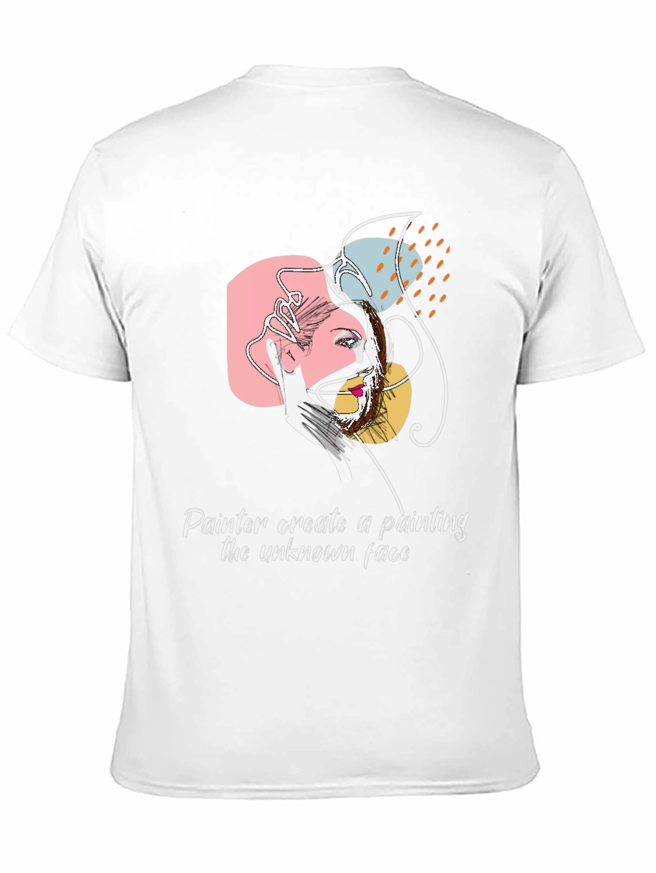 Black Abstract Artist Graphic T-Shirt view 11