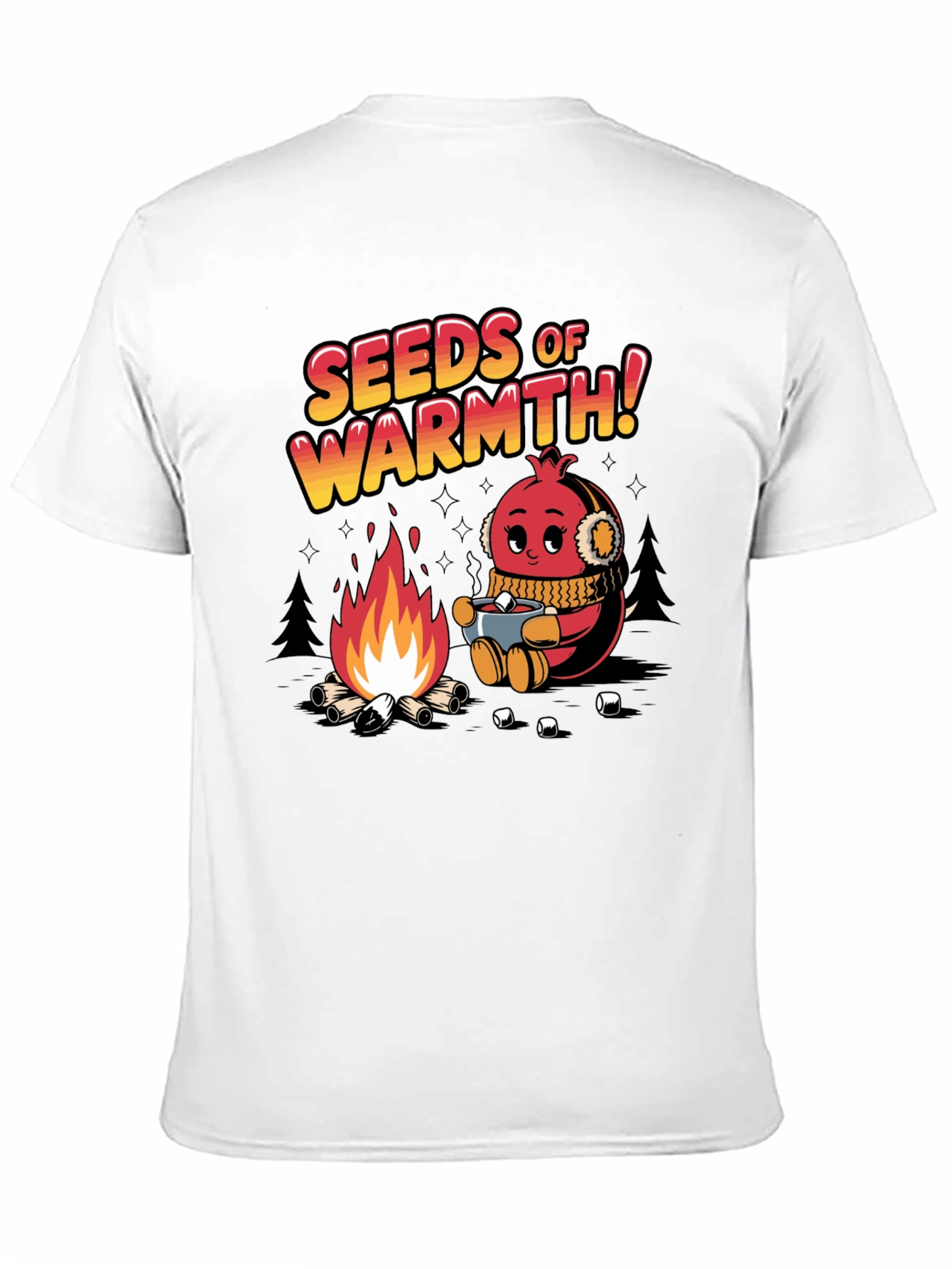 Black Seeds of Warmth Graphic T-Shirt view 11