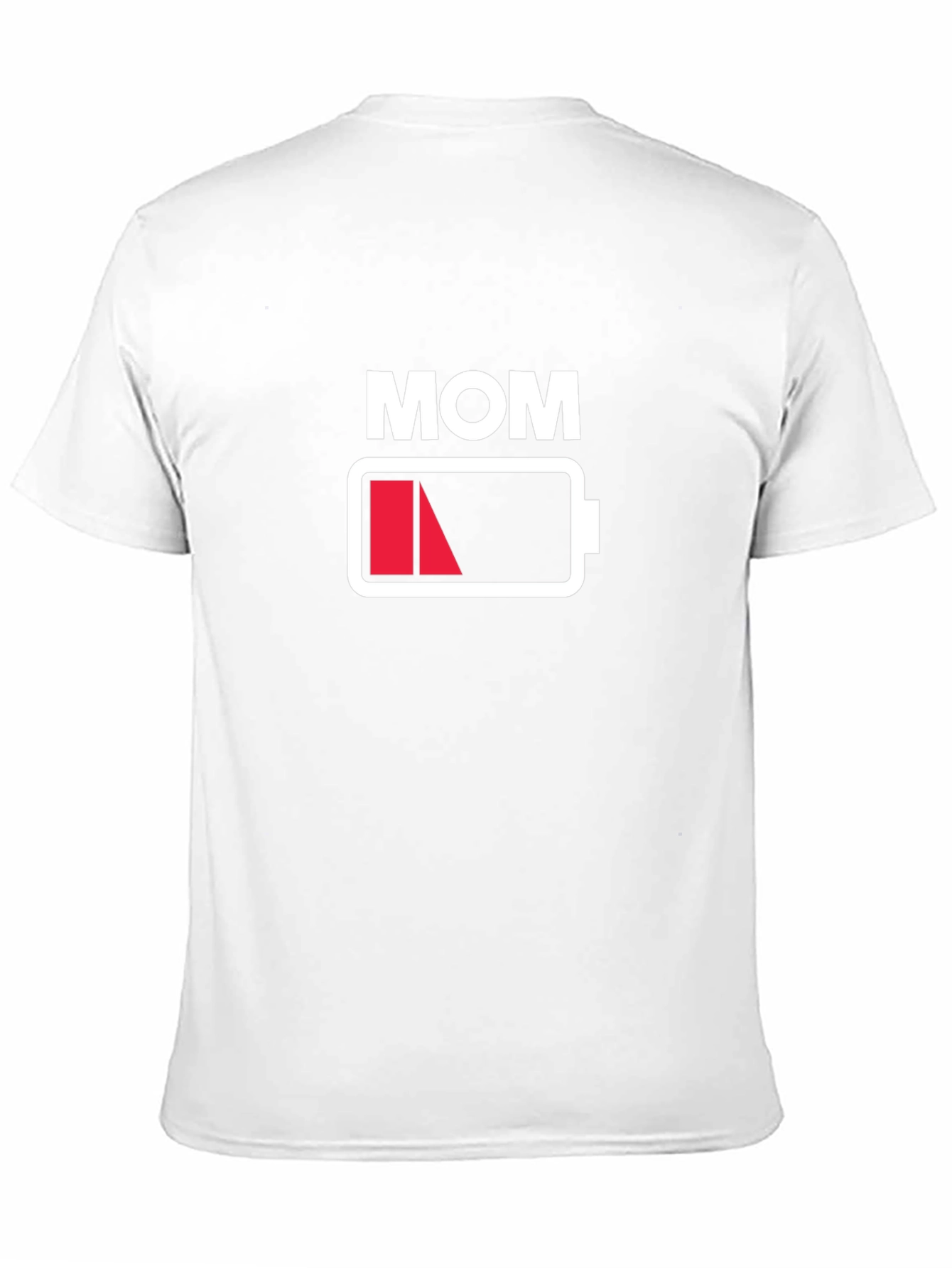 Black Mom Low Battery T-Shirt - Funny Graphic Tee for Mothers view 11