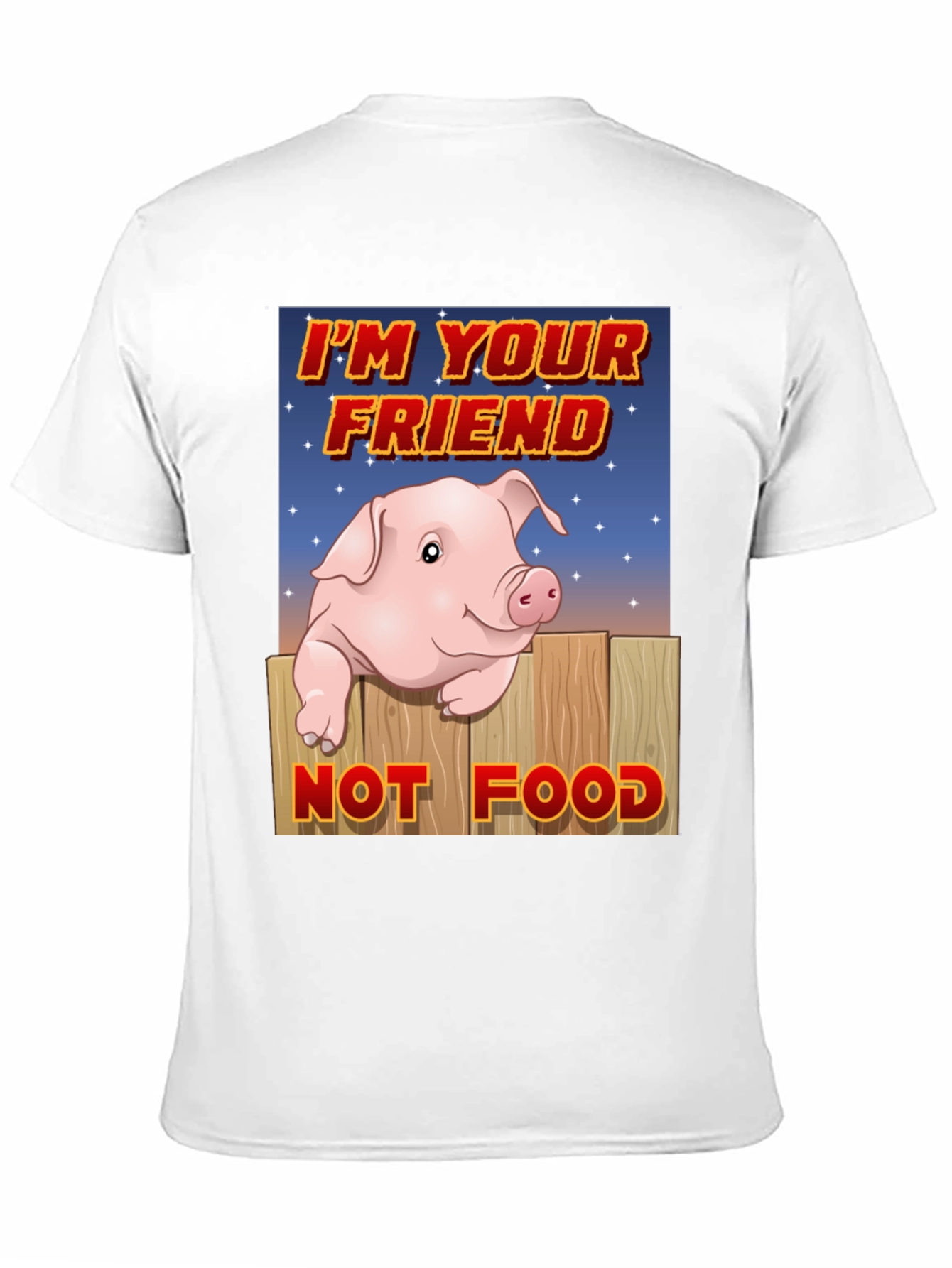 Black Pig Friend T-Shirt: Animal Rights Vegan Tee view 11