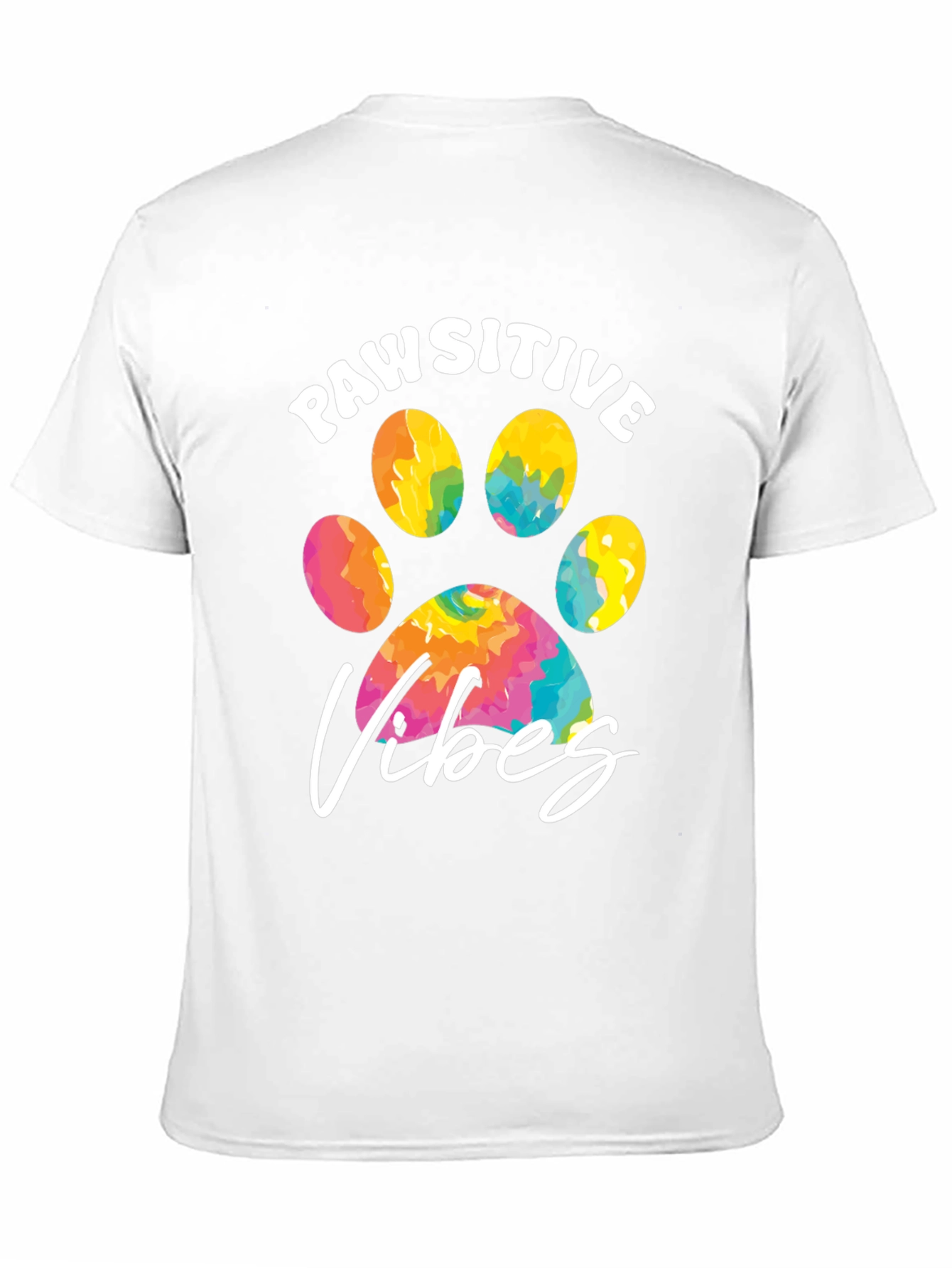 Black Pawsitive Vibes Graphic Tee - Trendy Dog Lover Shirt view 11