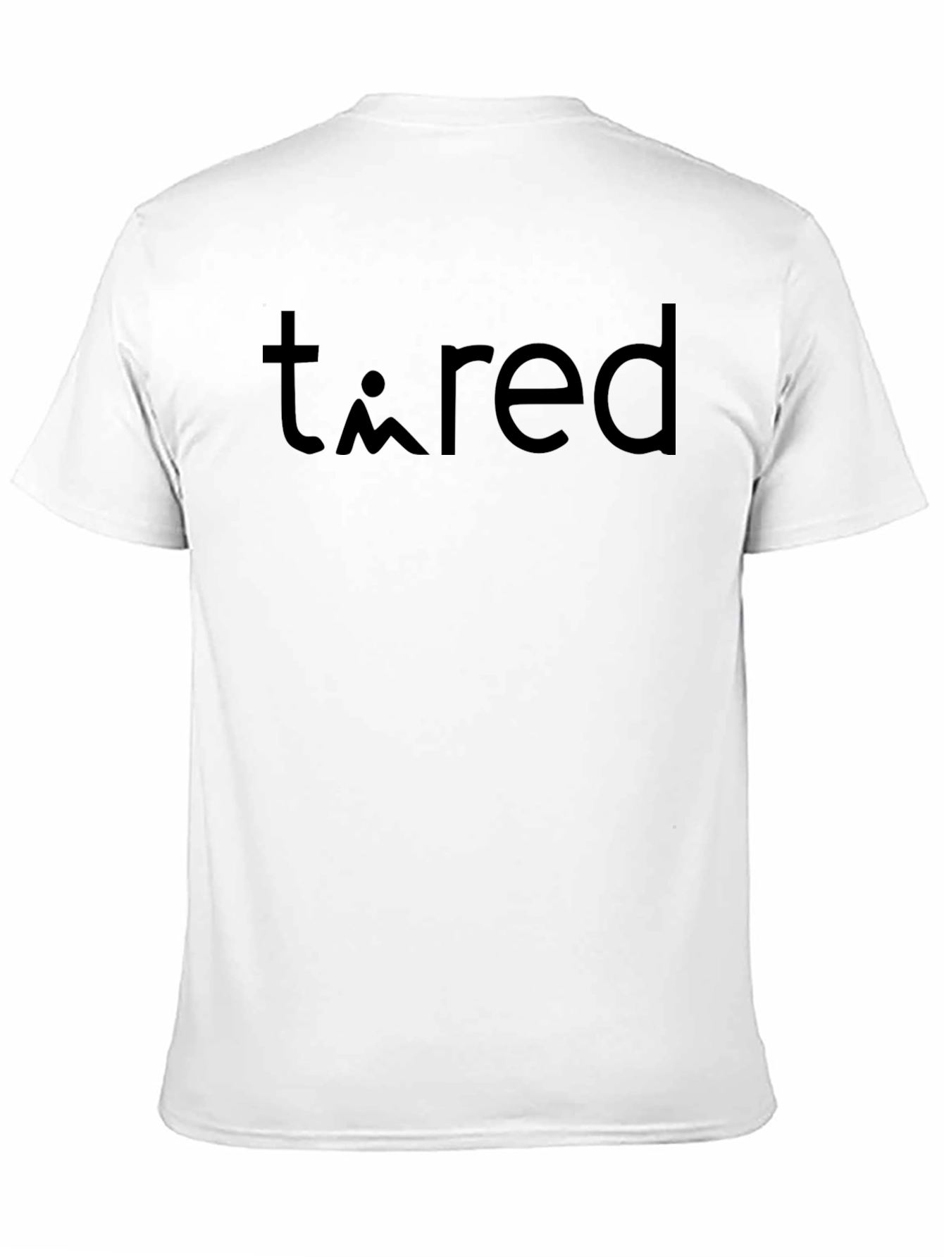 Black Tired Graphic Tee - Classic Crew Neck, Black view 11