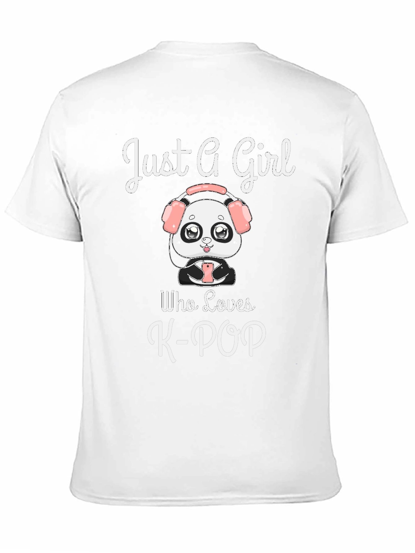 Black Just A Girl Who Loves K-POP T-Shirt view 11