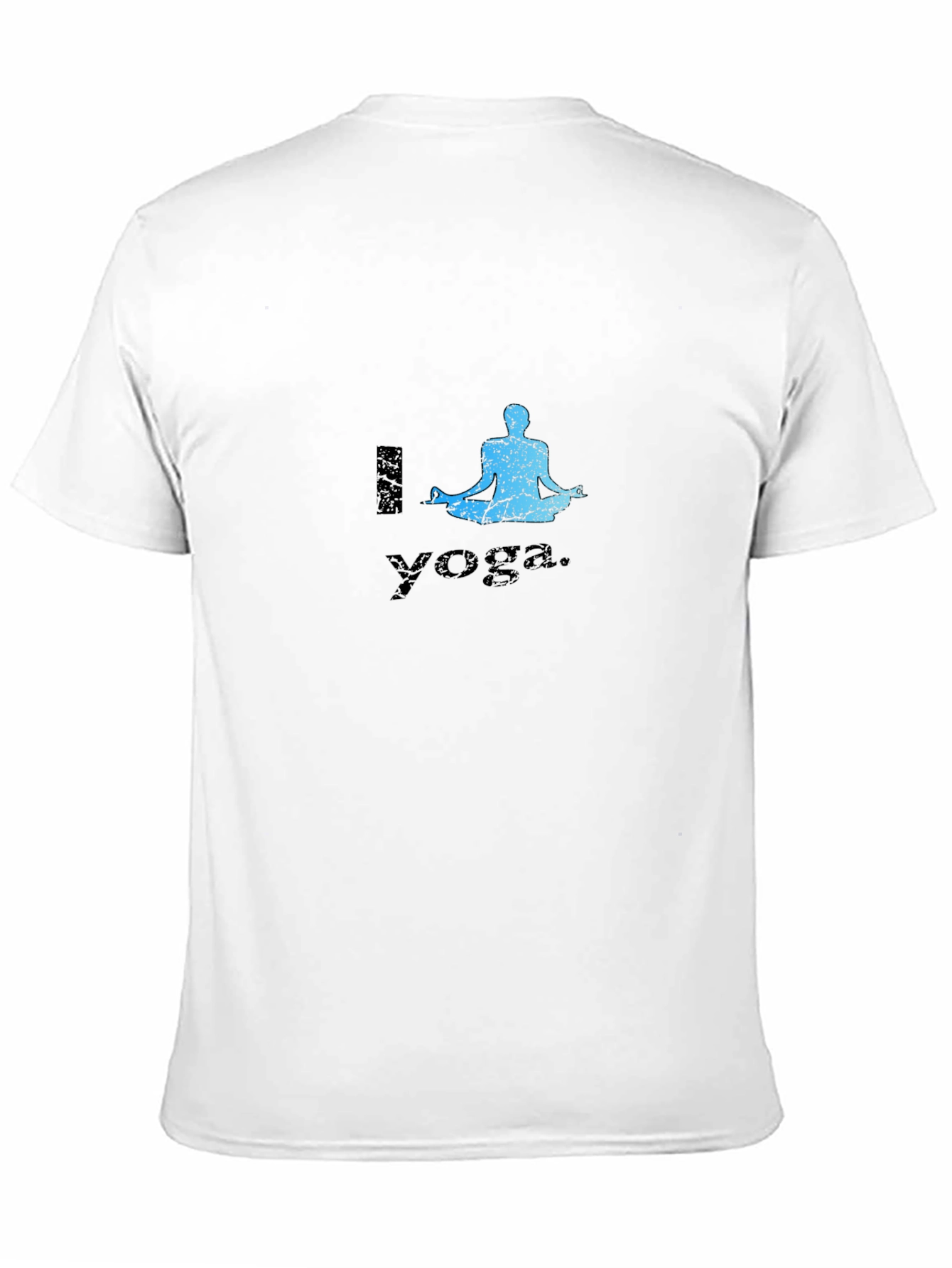 Black I Love Yoga Black T-Shirt view 11