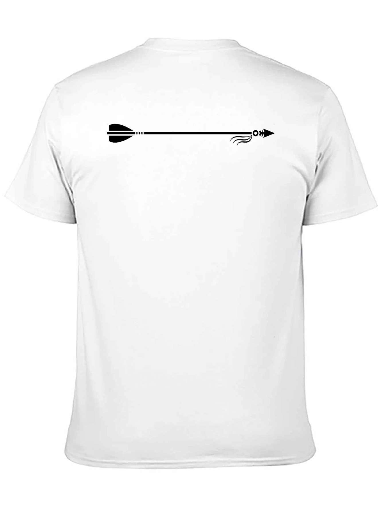 Black Men's Arrow Graphic Black T-Shirt - Casual & Stylish view 11