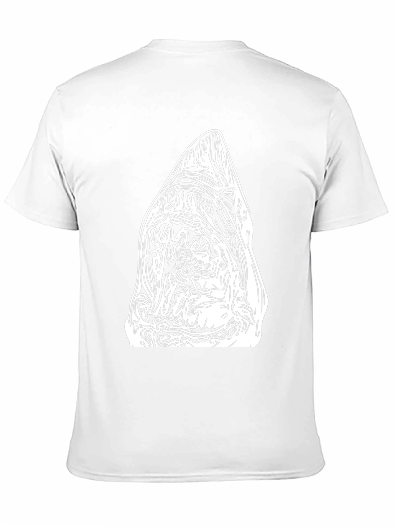 Black Abstract Graphic Tee - Black Cotton Blend view 11