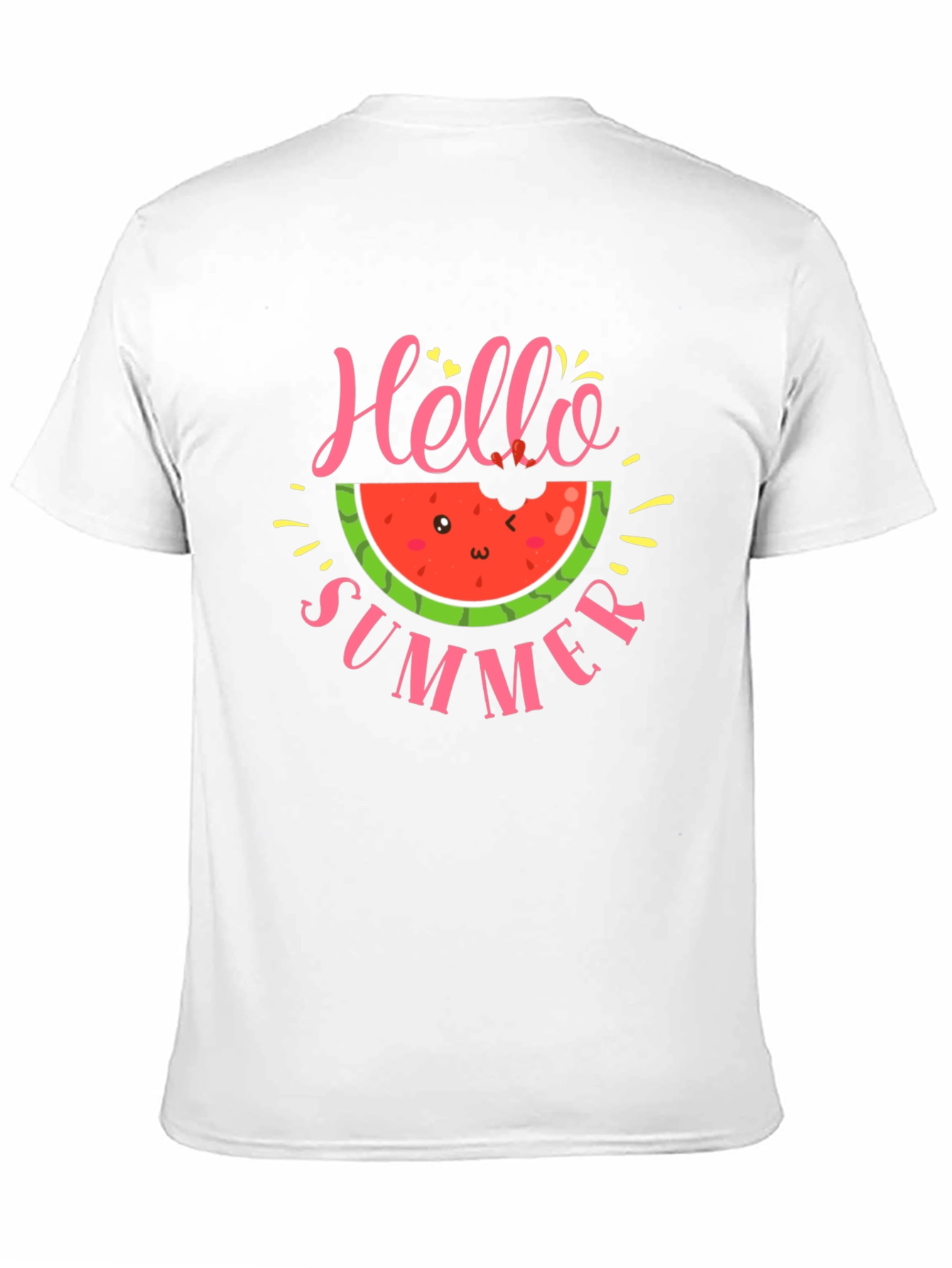 Black Hello Summer Watermelon T-Shirt view 11