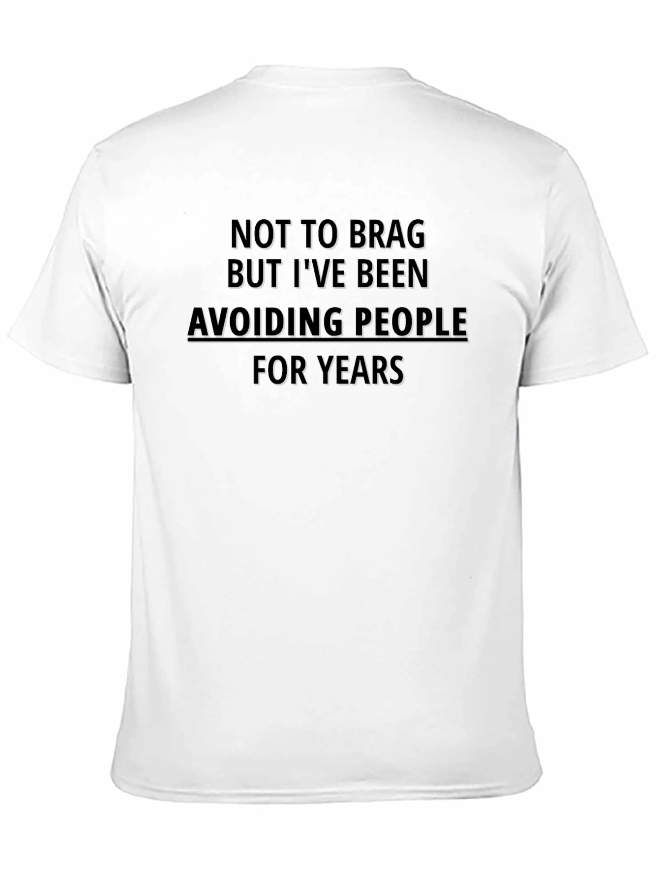 Black Avoiding People Graphic Tee - Introvert Humor Shirt view 11