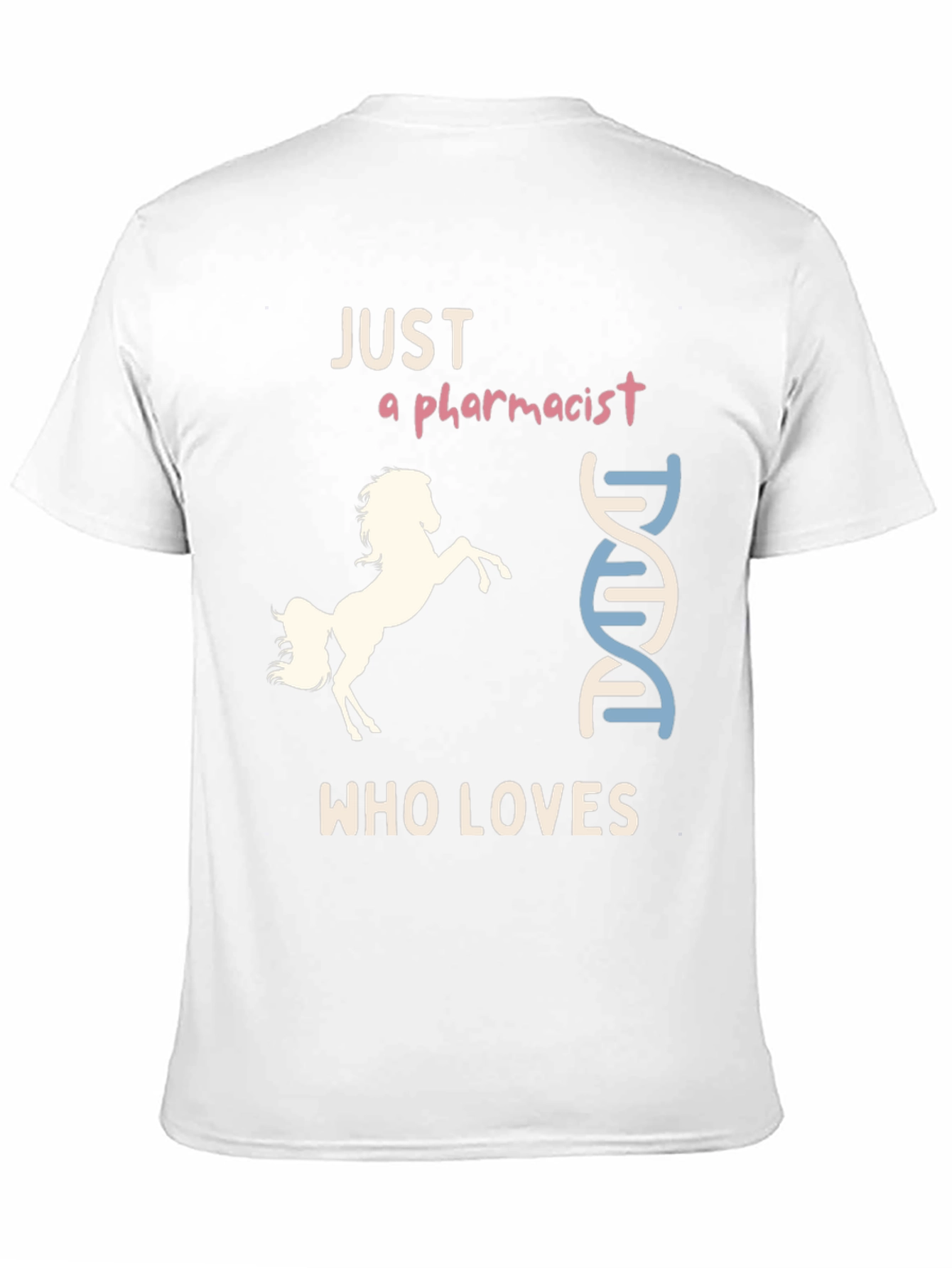 Black Pharmacist Horse Lover T-Shirt, Funny & Unique Design view 11