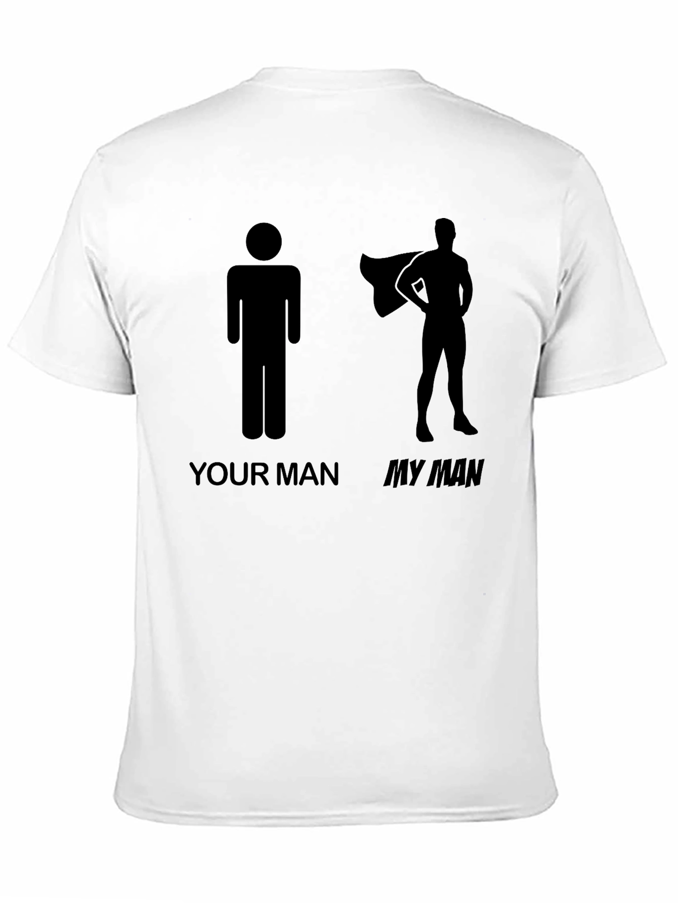 Black Your Man My Man Graphic Tee - Funny Superhero T-Shirt view 11