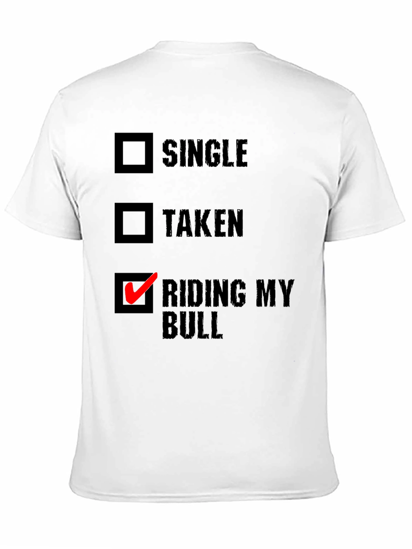 Black Riding My Bull T-Shirt - Funny Graphic Tee view 11