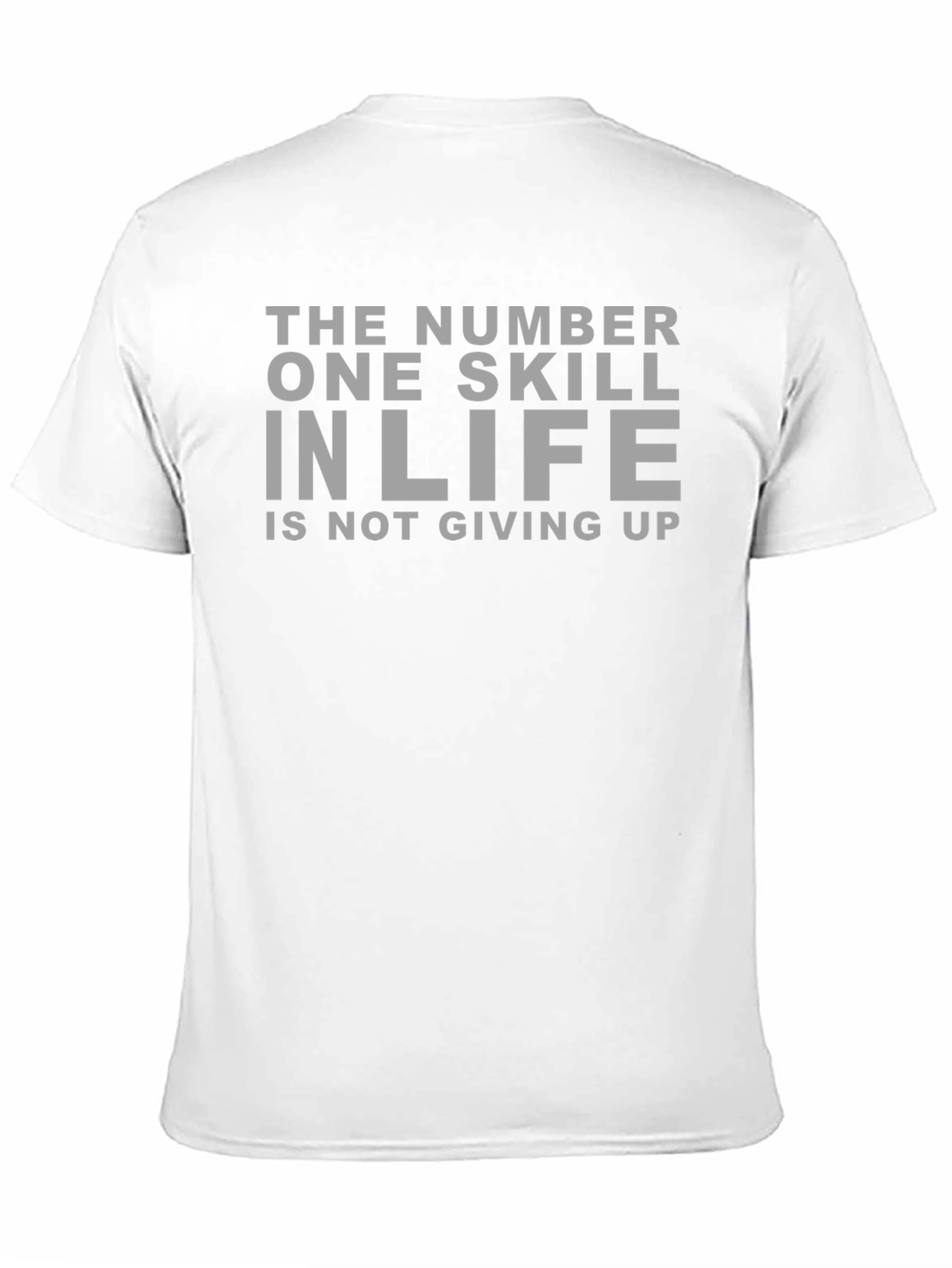 Black Never Give Up Graphic Tee - Motivational T-Shirt view 11