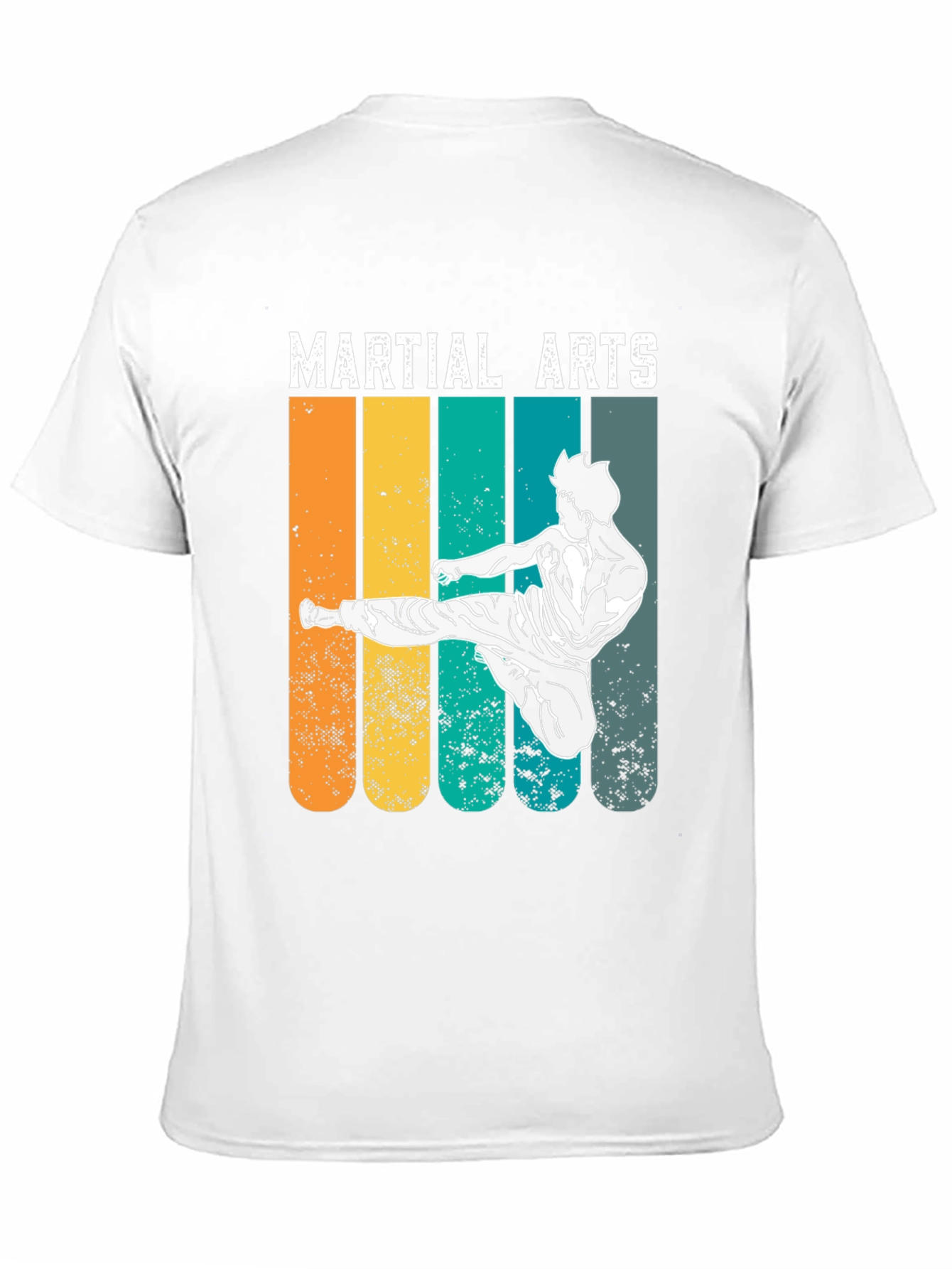 Black Martial Arts Retro T-Shirt view 11