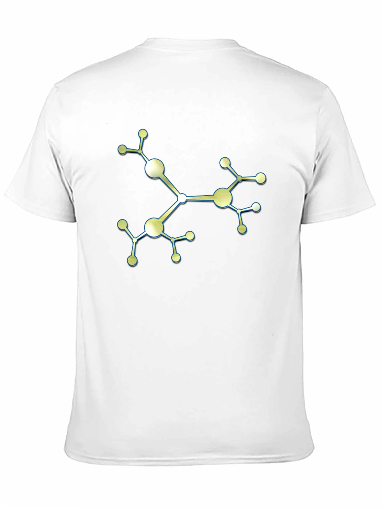 Black Molecular Structure Graphic Tee - Black Cotton Comfort view 11