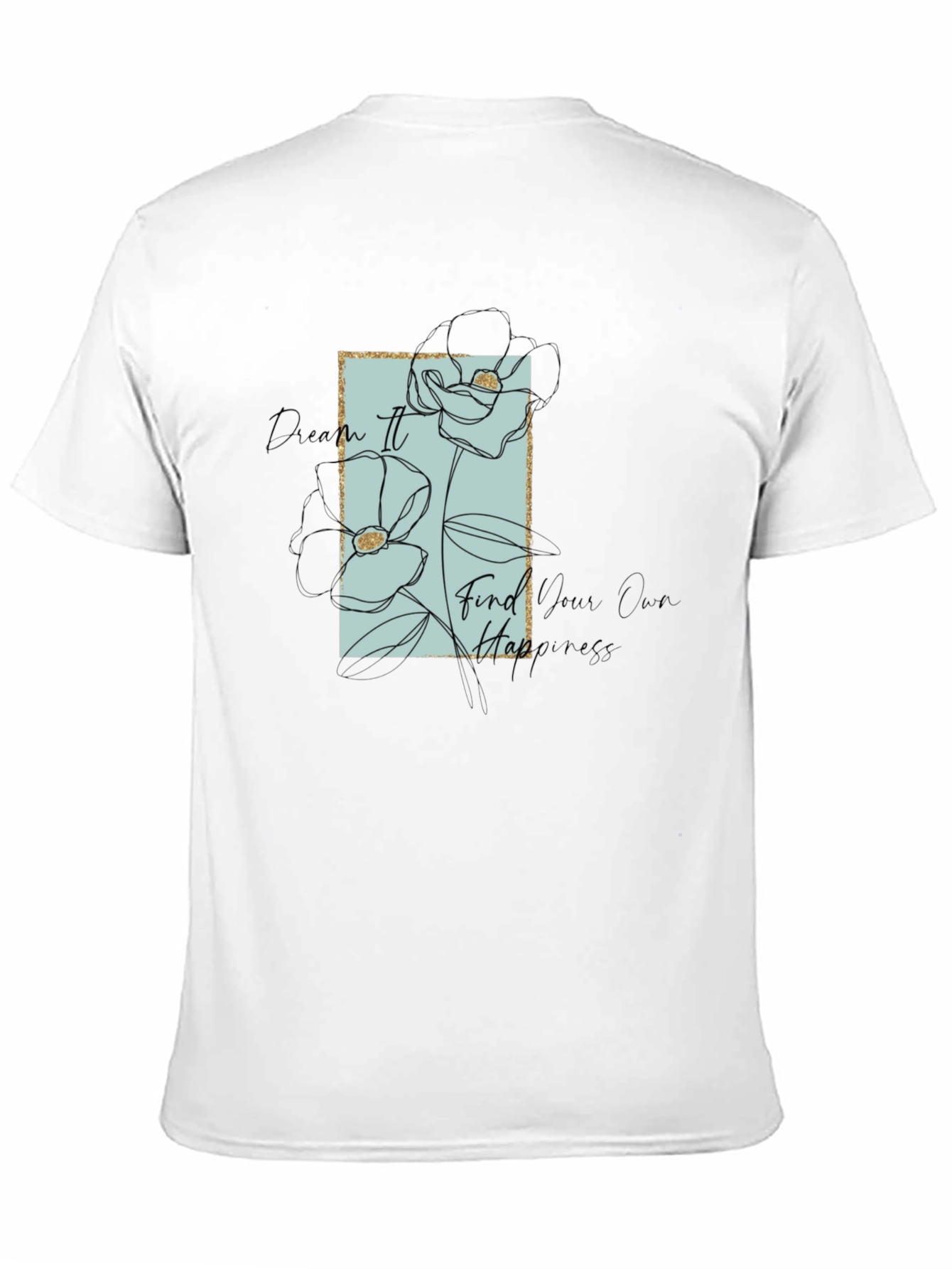 Black Dream It Graphic Tee - Find Your Happiness view 11