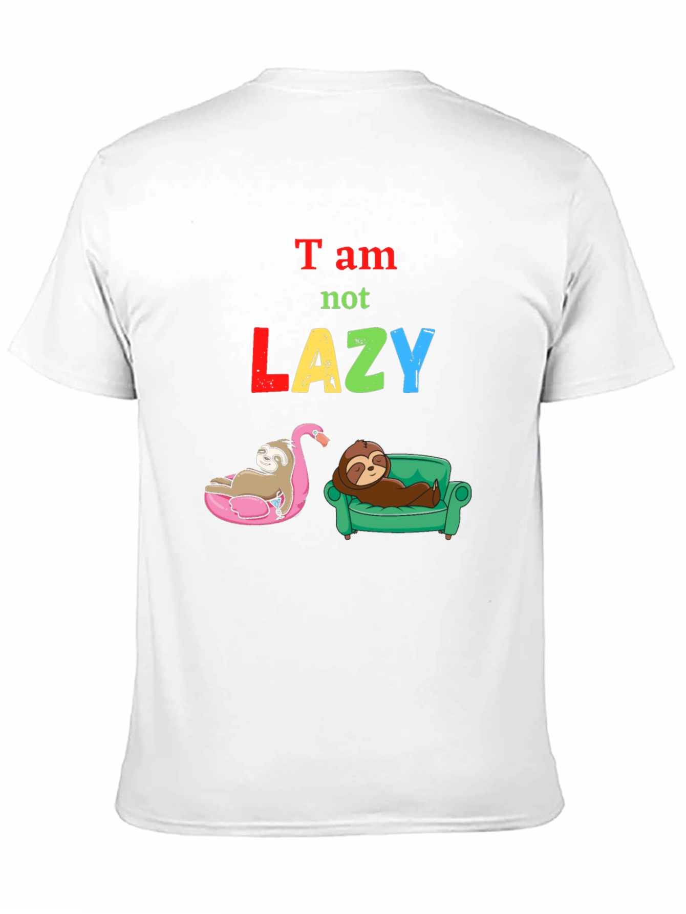 Black Sloth "Not Lazy" Graphic Tee view 11