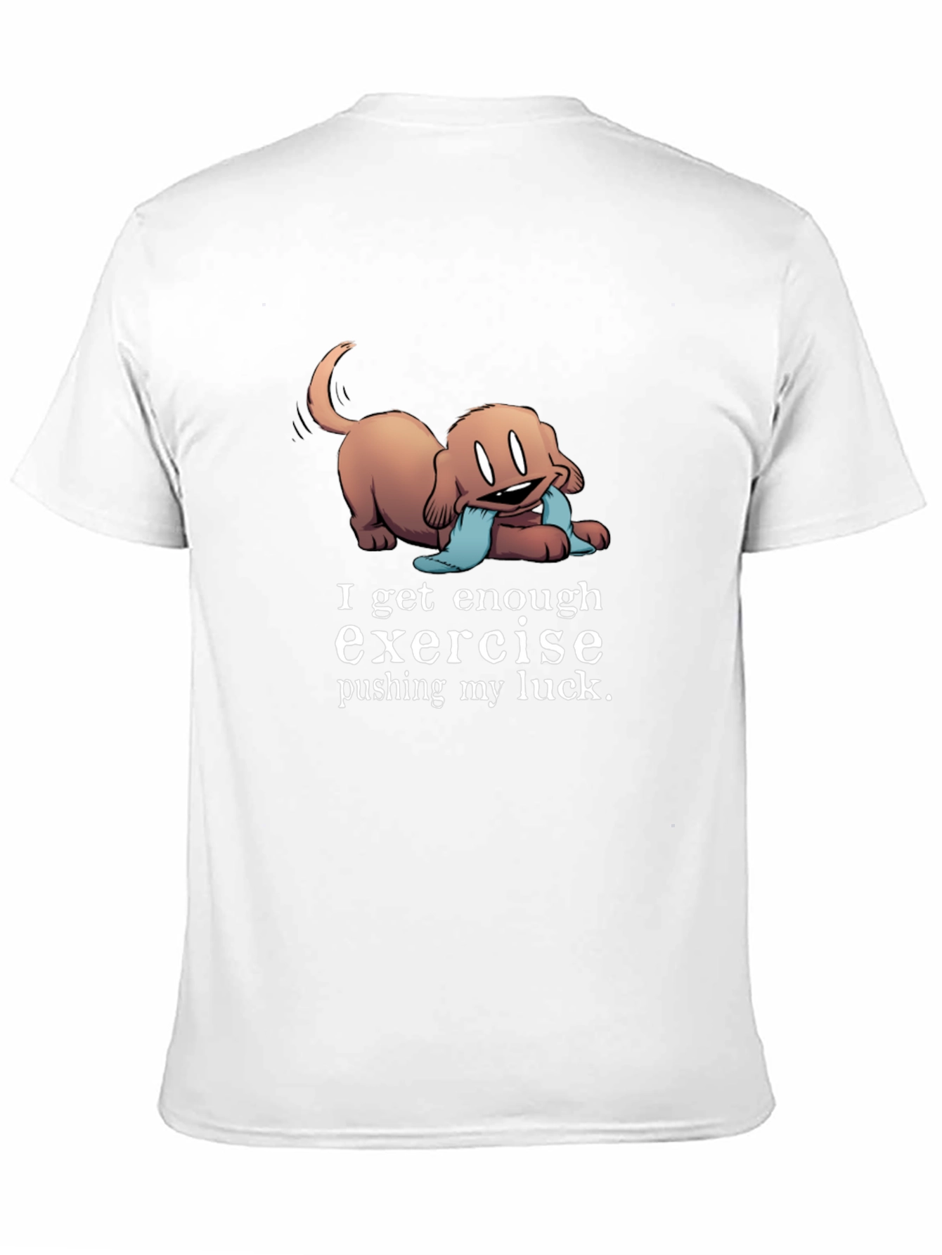 Black Funny Dog Exercise T-Shirt view 11
