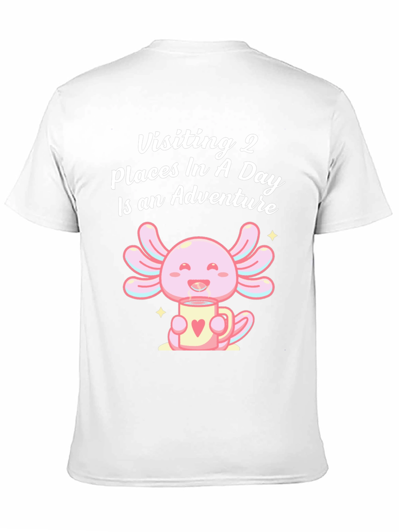 Black Axolotl Adventure T-Shirt: Visiting 2 Places in a Day view 11