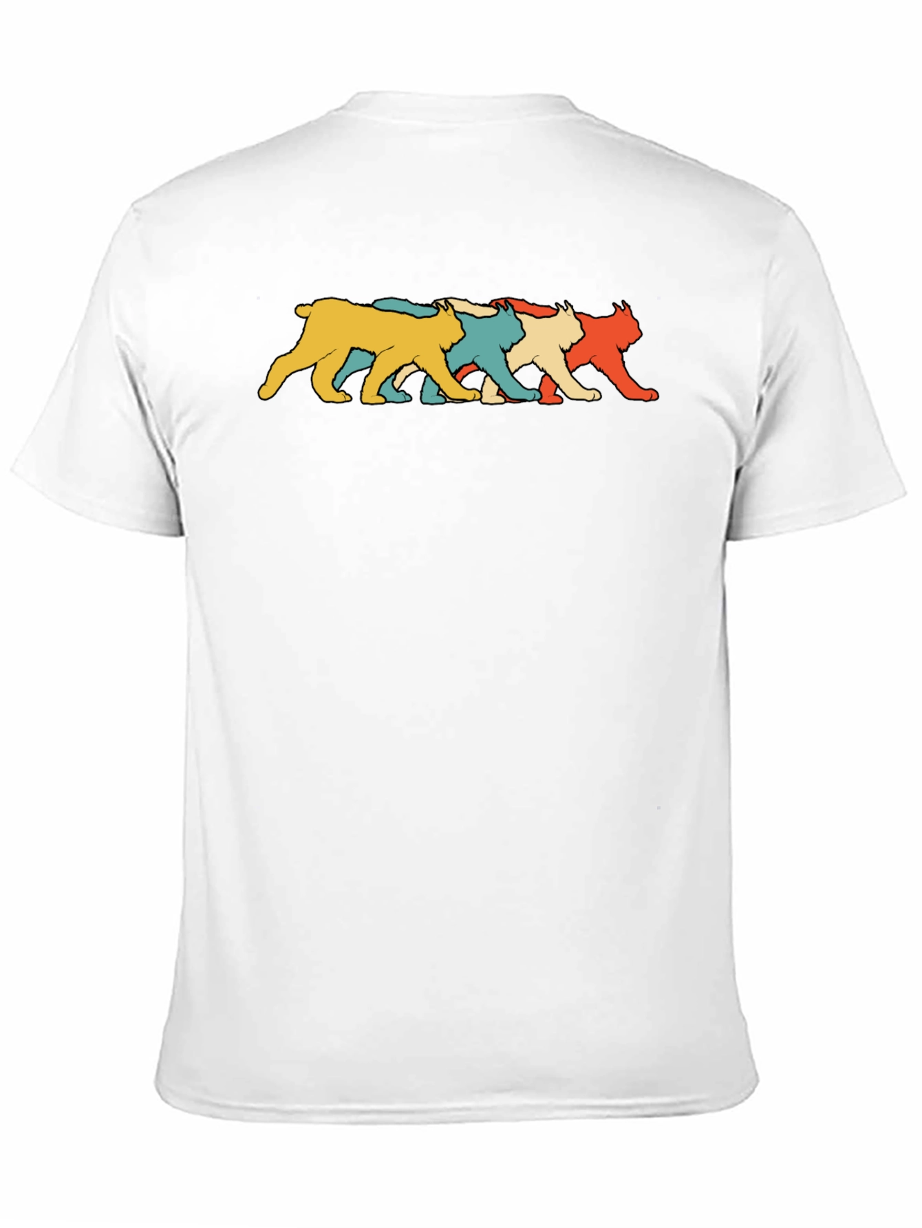 Black Retro Lynx T-Shirt - Soft Cotton Tee view 11