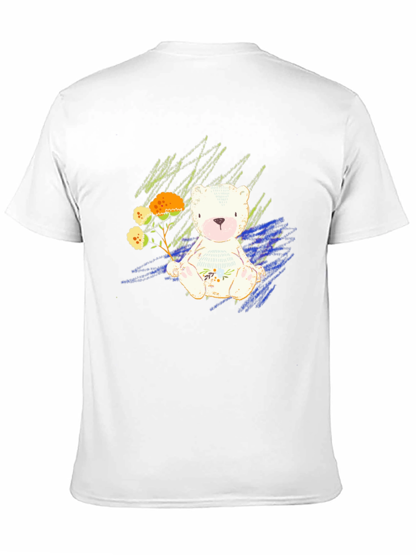 Black Cute Bear Graphic Tee - Soft Style view 11