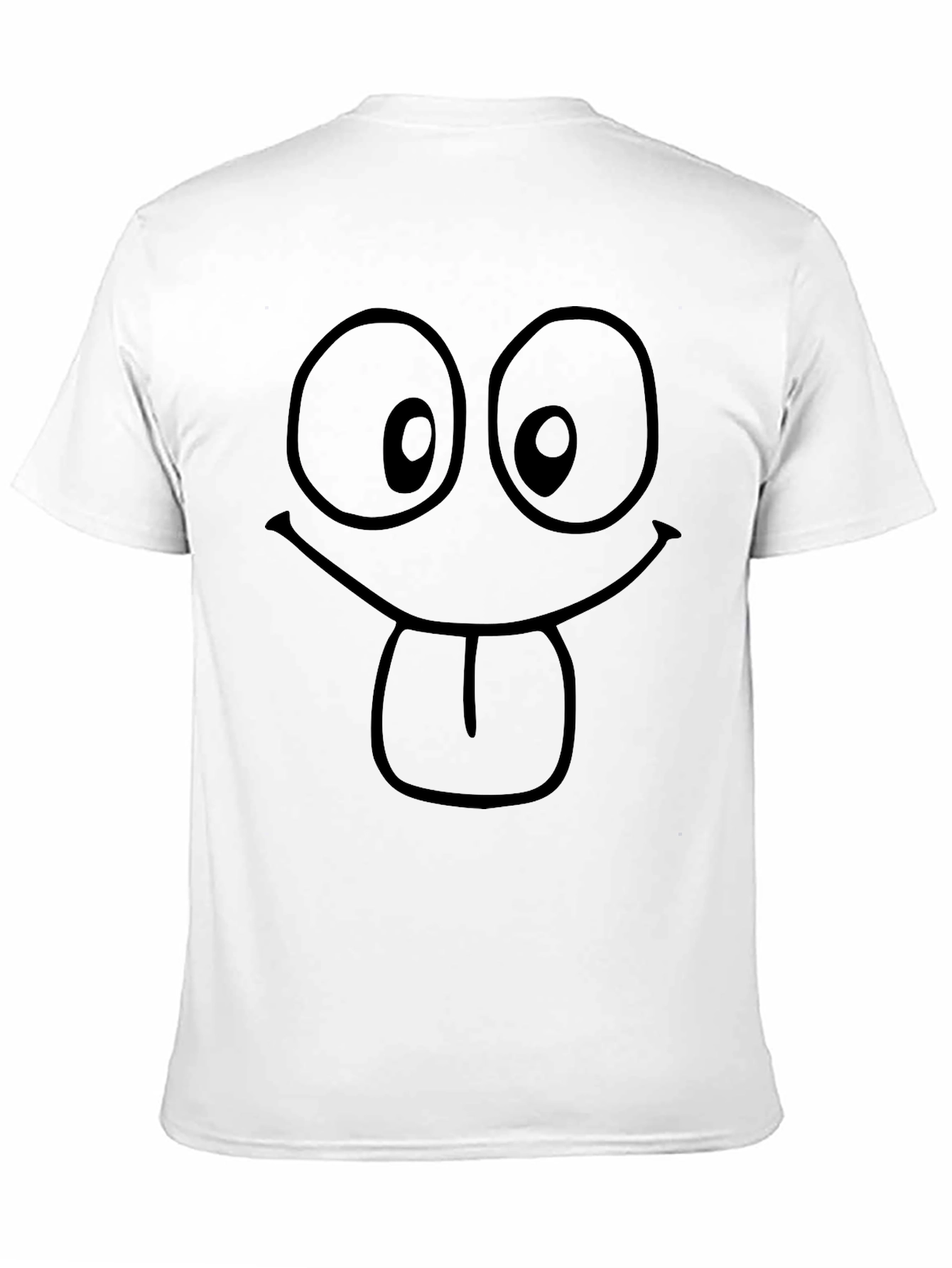 Black Funny Face Black T-Shirt view 11