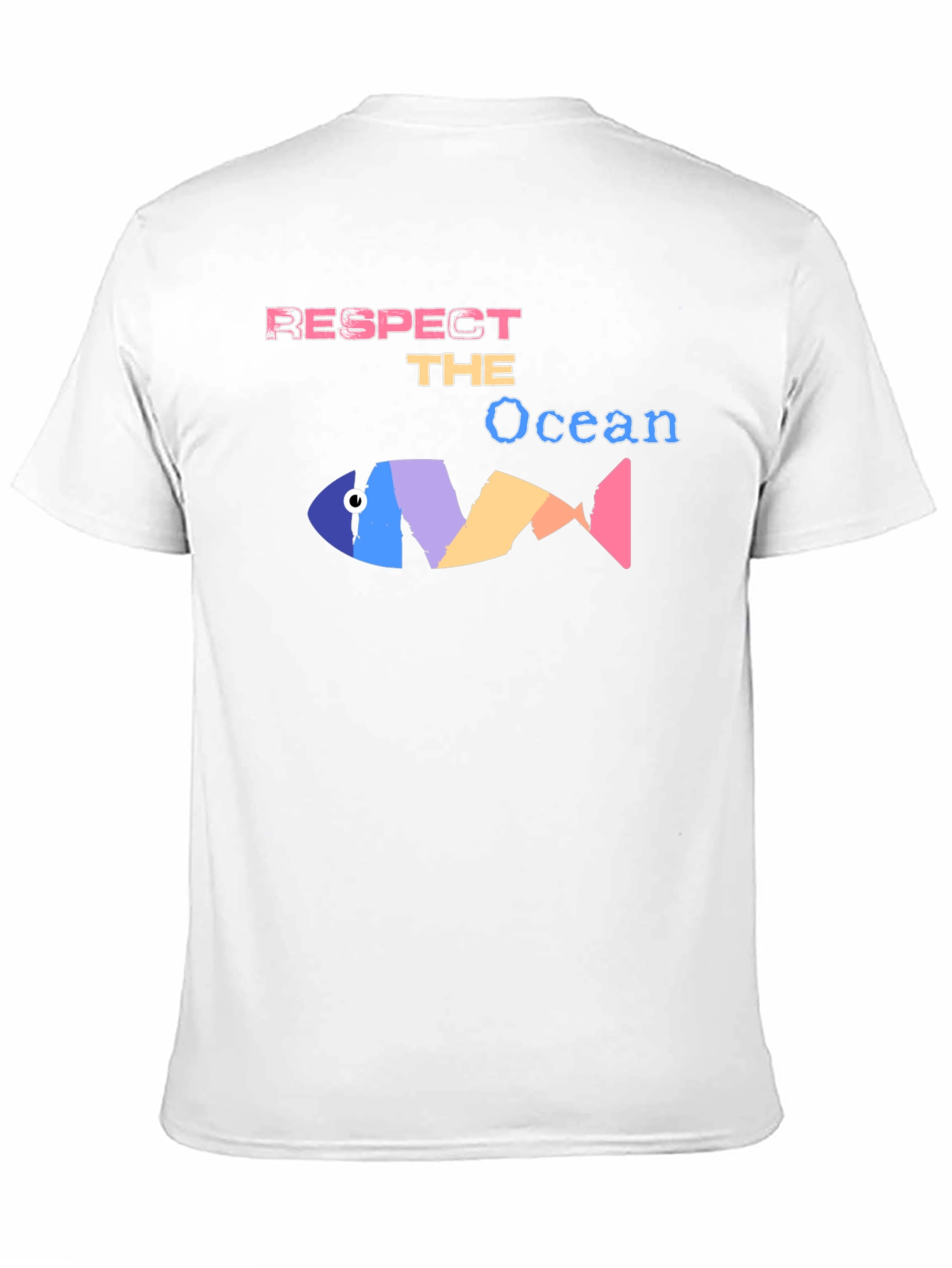 Black Respect the Ocean Graphic Tee - Black Cotton Blend view 11