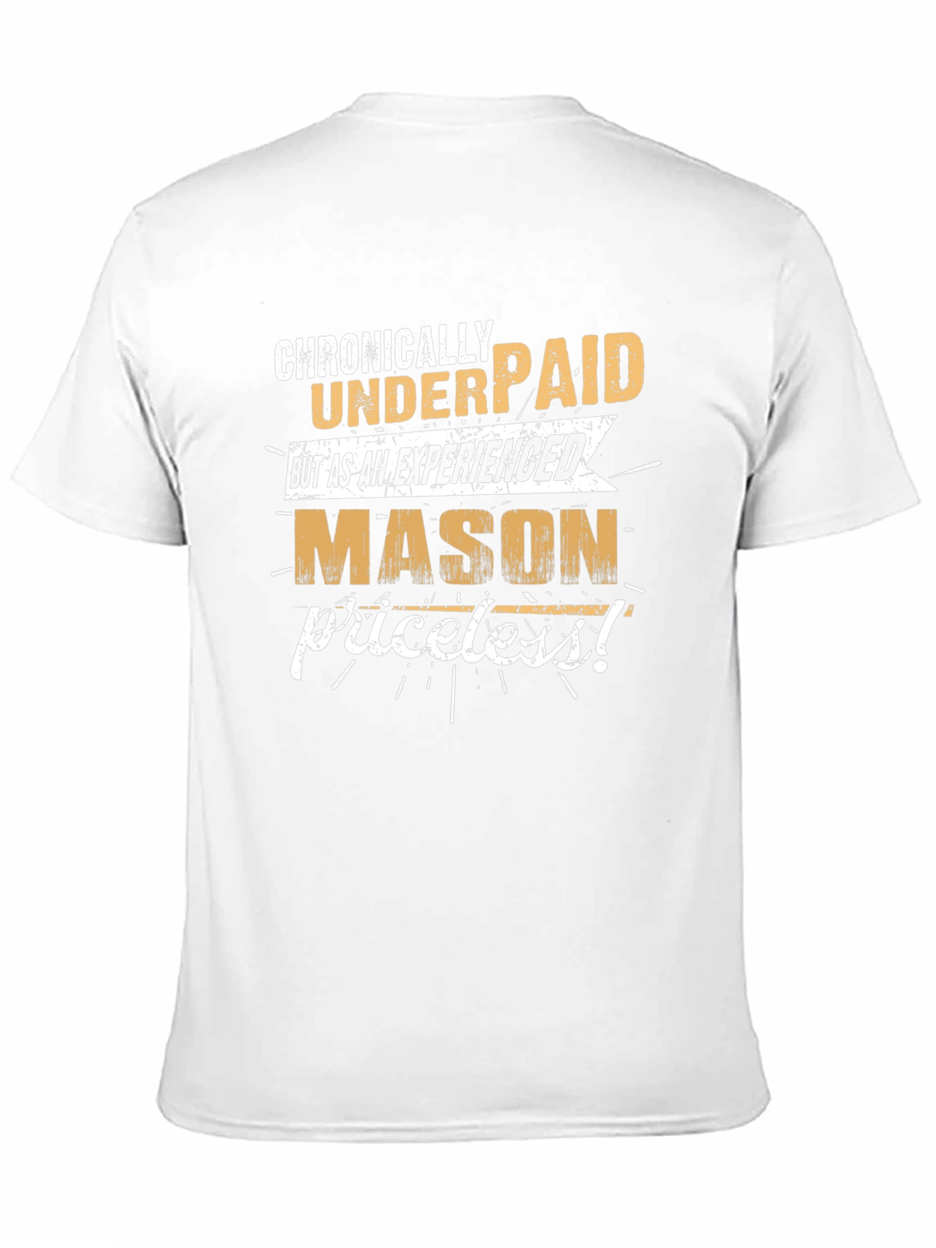 Black Chronically Underpaid Mason Graphic T-Shirt view 11