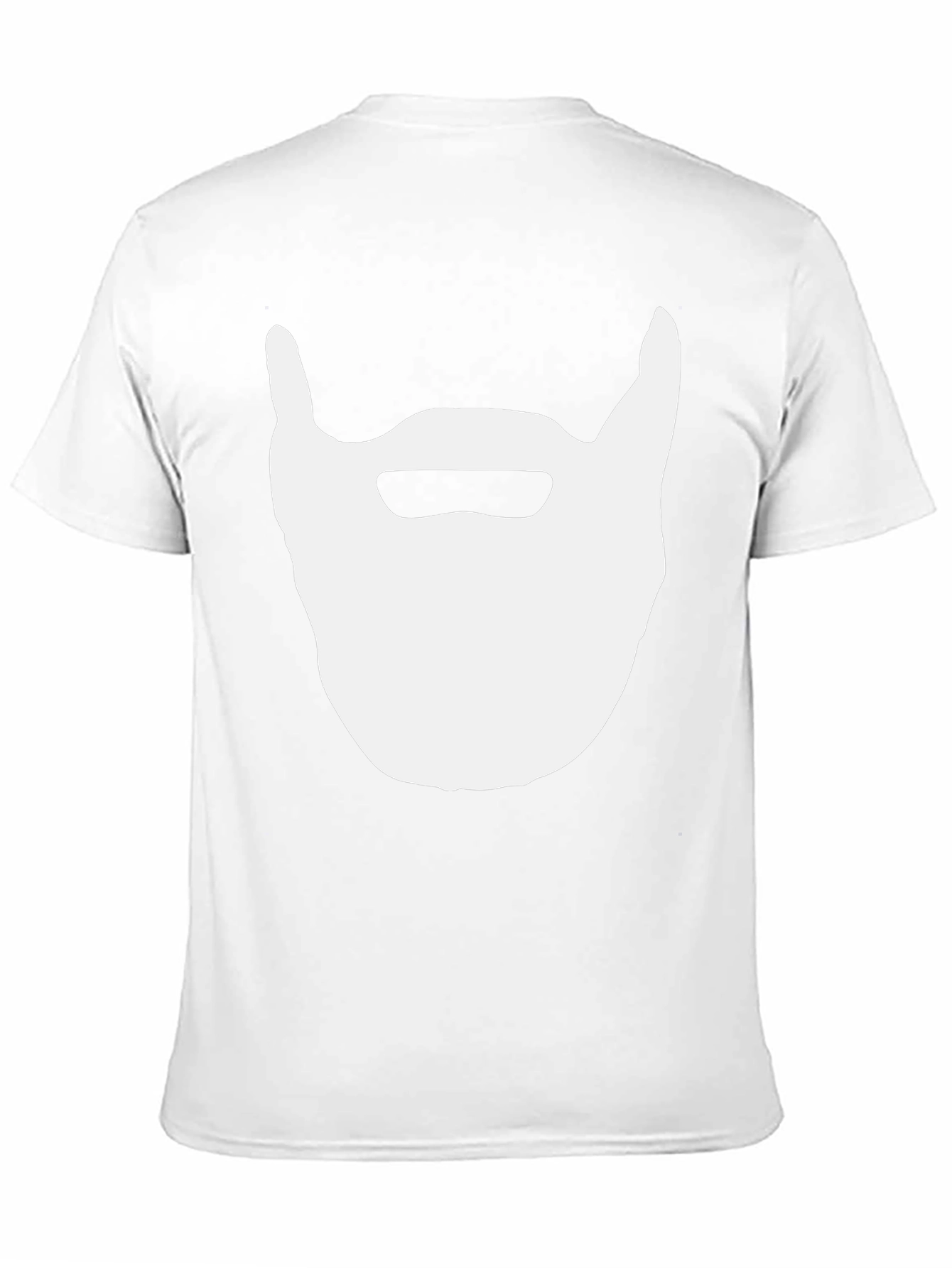 Black Beard Graphic Tee - Black Cotton Casual Top view 11