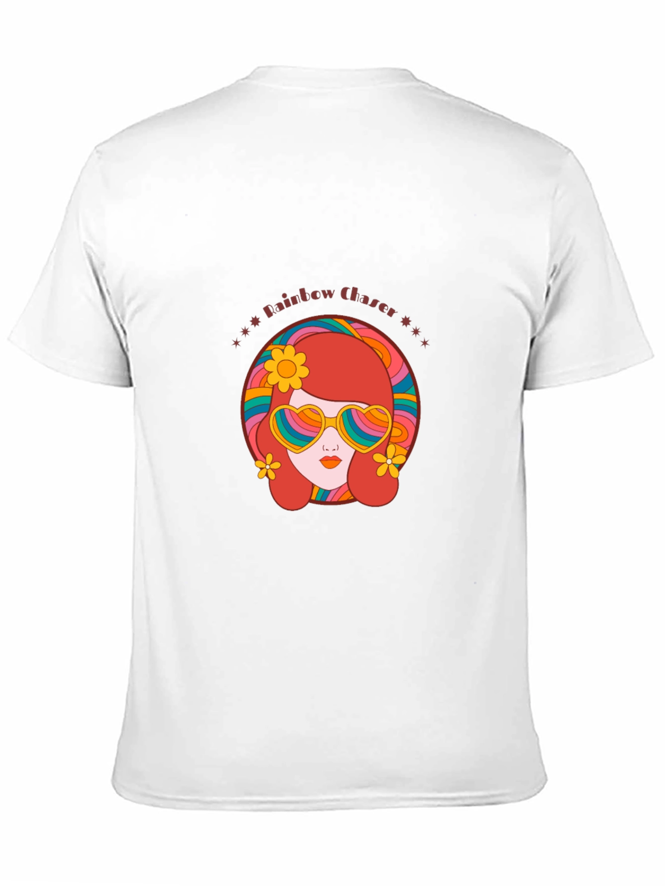 Black Retro Rainbow Chaser Graphic Tee view 11