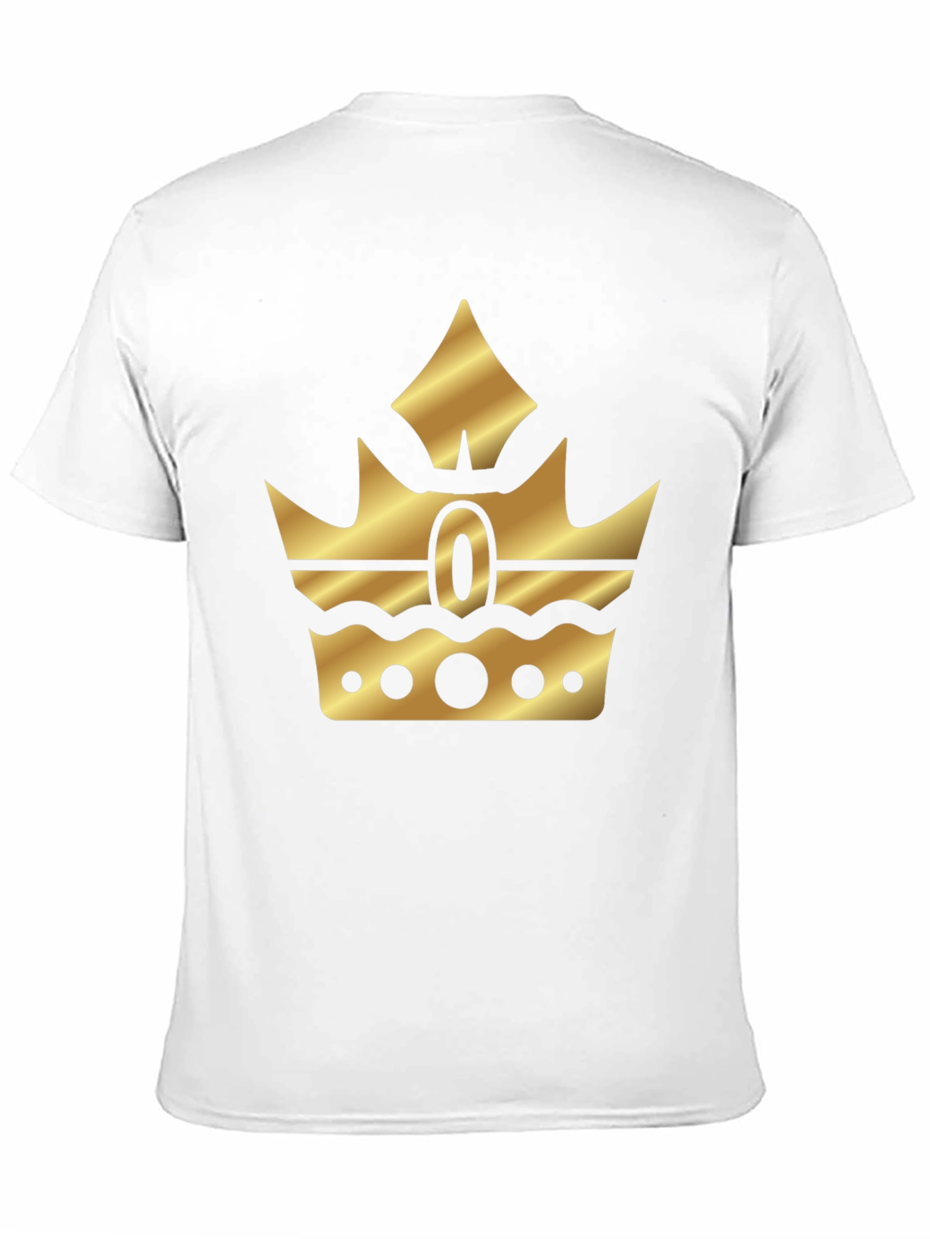 Black Gold Crown Graphic Black T-Shirt view 11