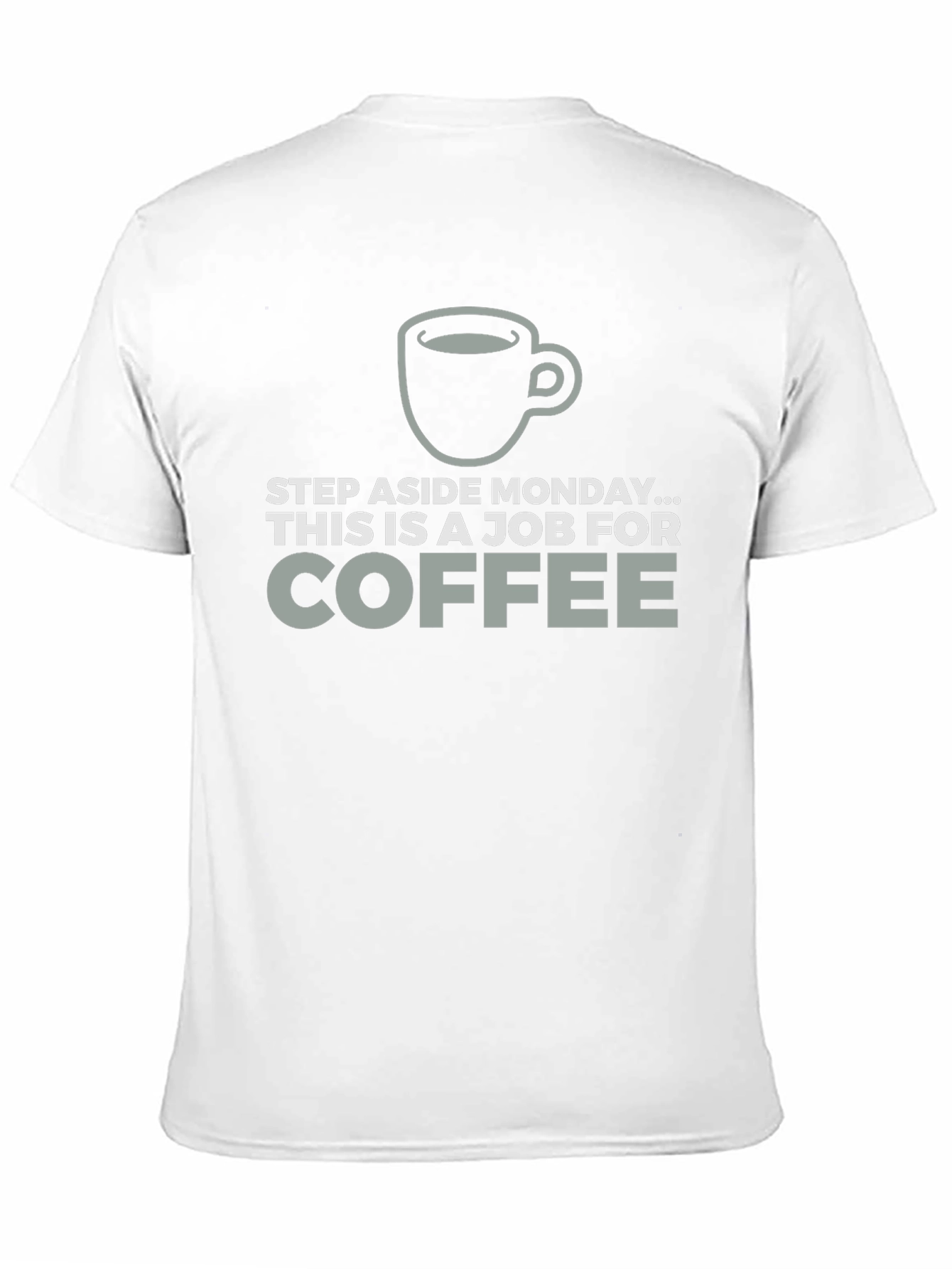 Black Coffee Job T-Shirt Funny Monday Relief Tee view 11