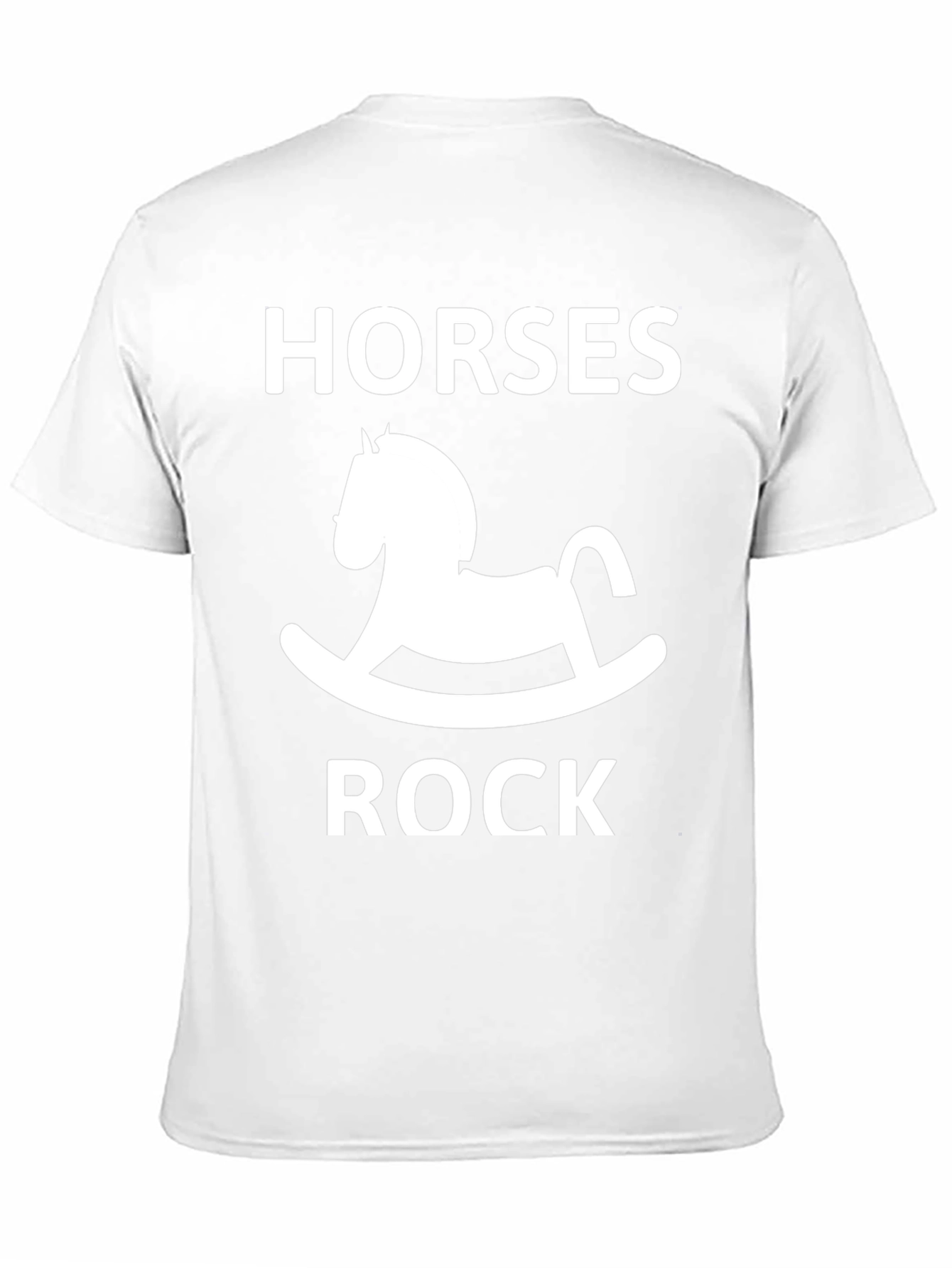 Black Horses Rock Rocking Horse Graphic Tee - Black view 11