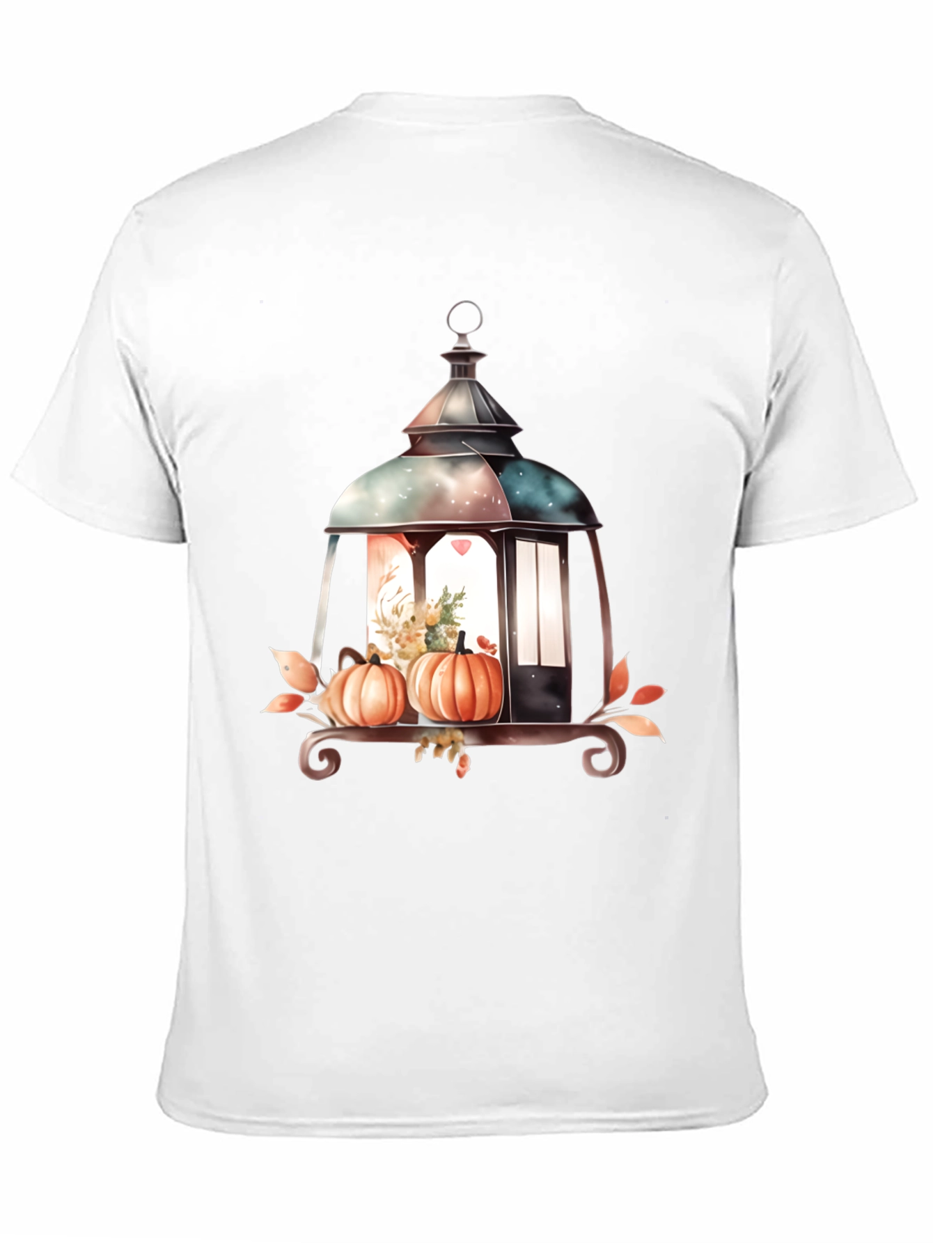 Black Lantern and Pumpkin Graphic Tee view 11