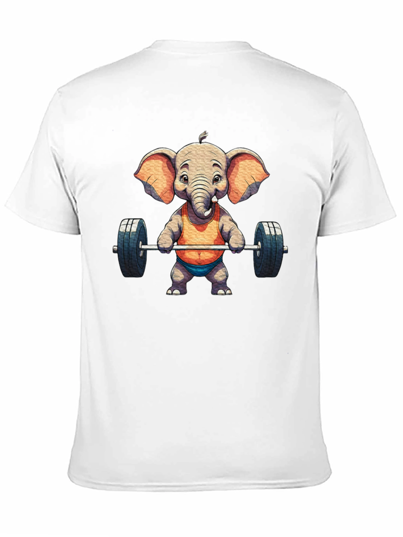 Black Elephant Weightlifter Graphic Tee view 11
