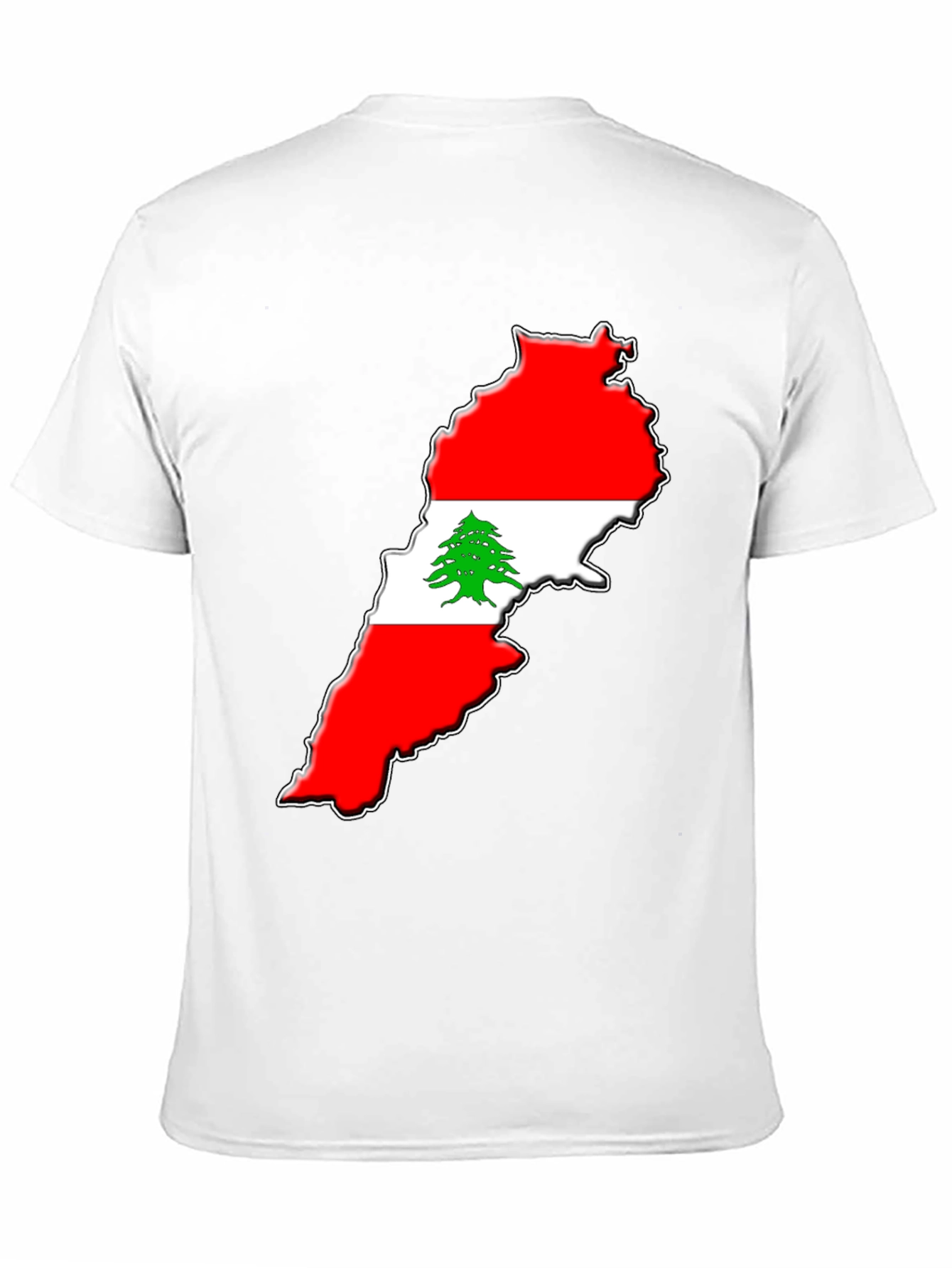 Black Lebanon Flag T-Shirt - National Pride Tee view 11