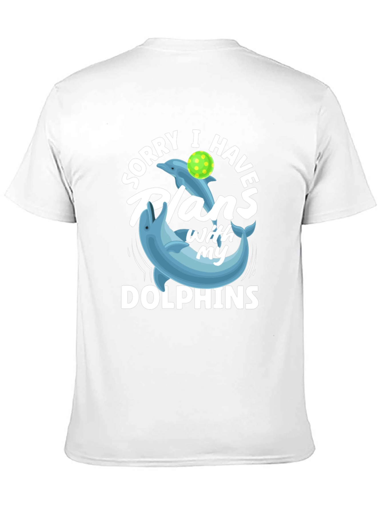 Black Dolphin Plans Graphic T-Shirt view 11