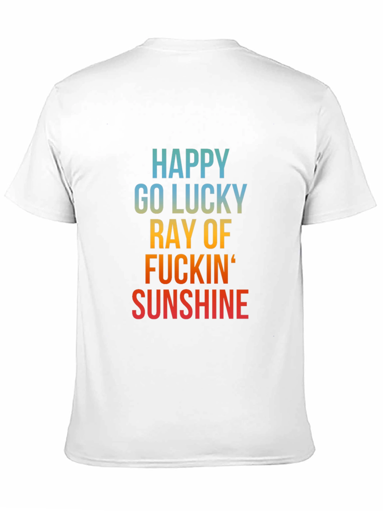 Black Happy Go Lucky Sunshine Graphic Tee - Black Cotton Casual view 11