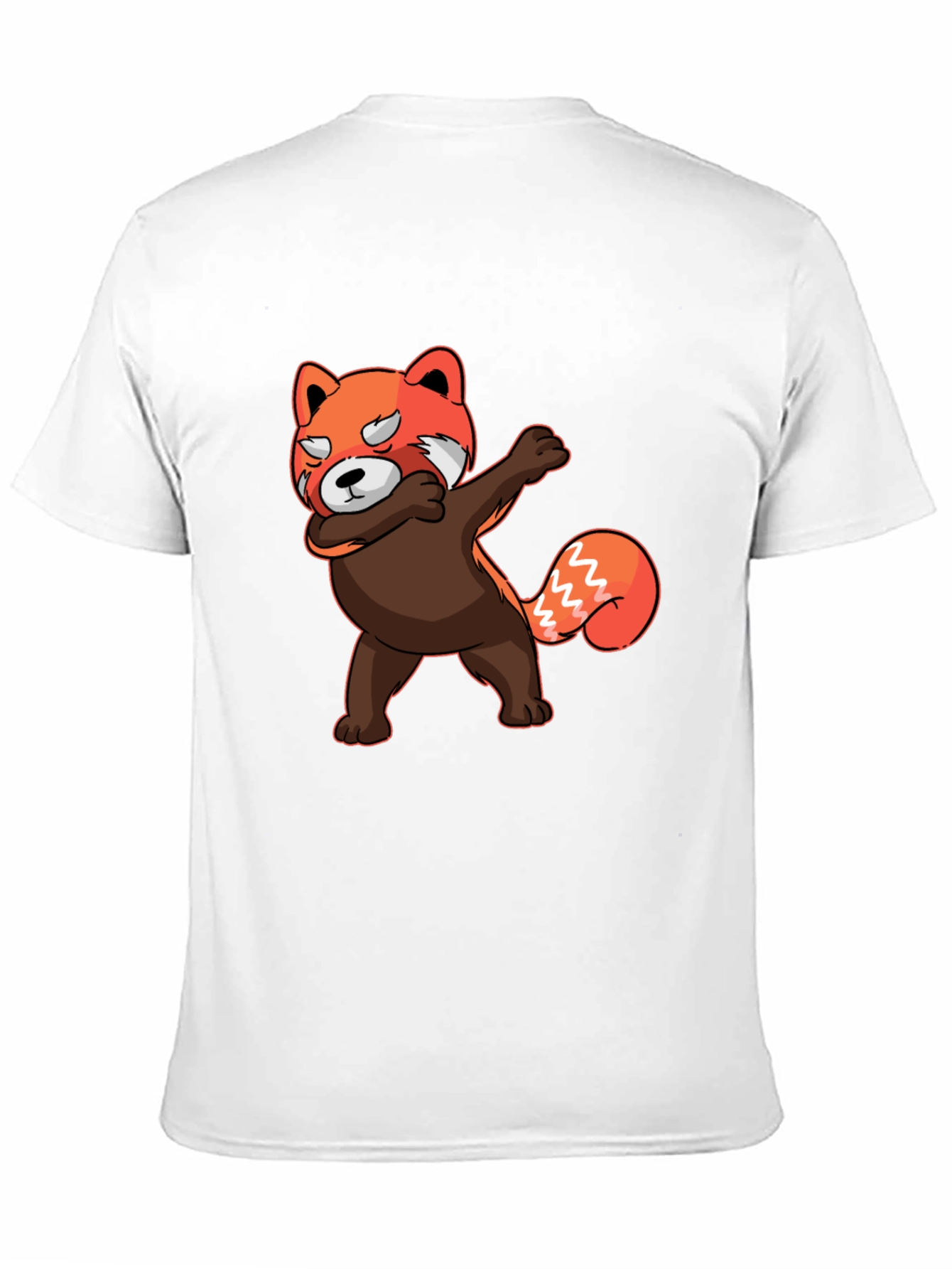 Black Dabbing Red Panda T-Shirt - Unique Graphic Tee view 11
