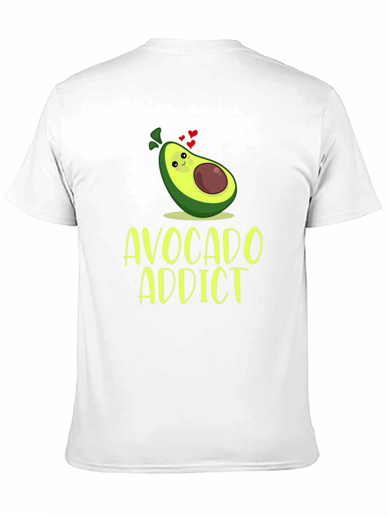 Black Avocado Addict Graphic Tee - Trendy Foodie T-Shirt view 11