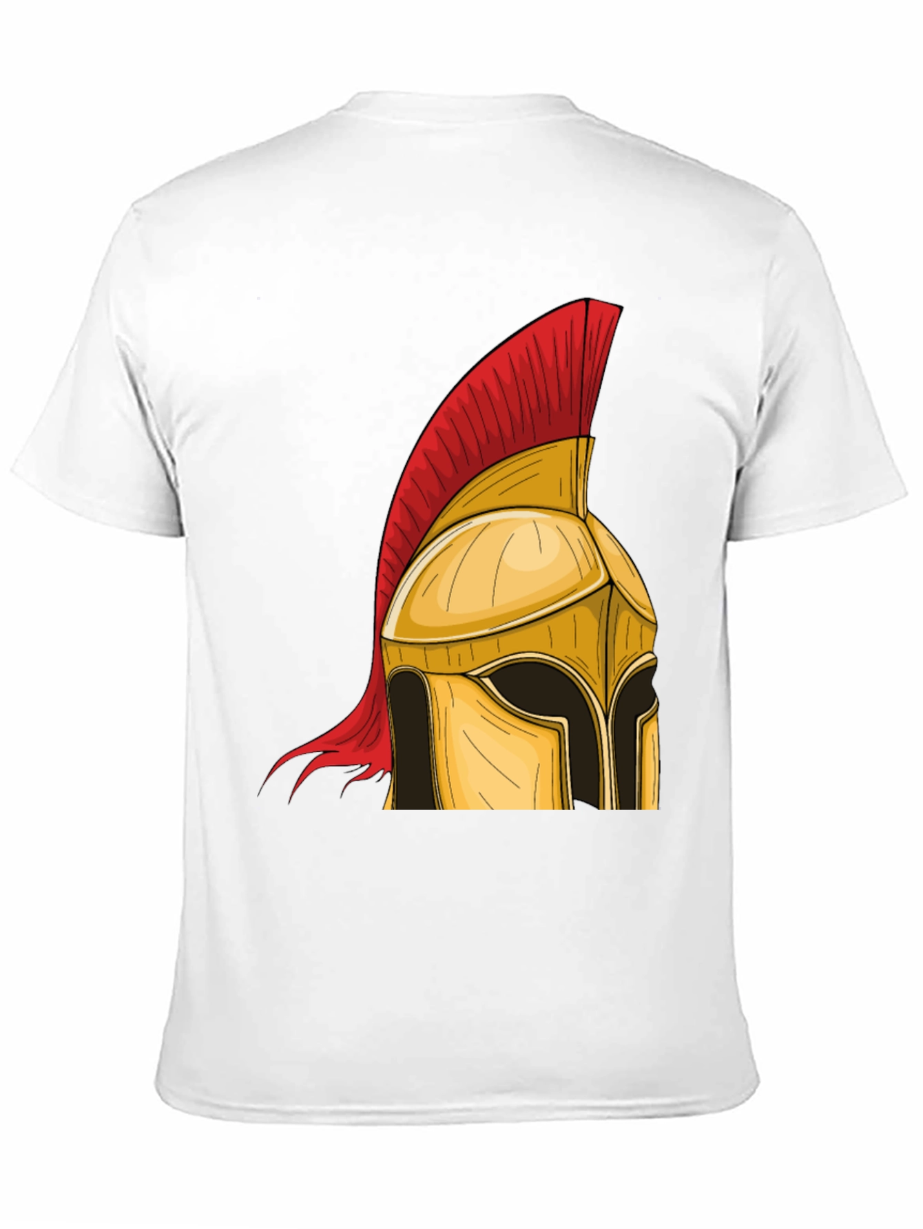 Black Spartan Helmet Graphic Tee - Warrior Style view 11