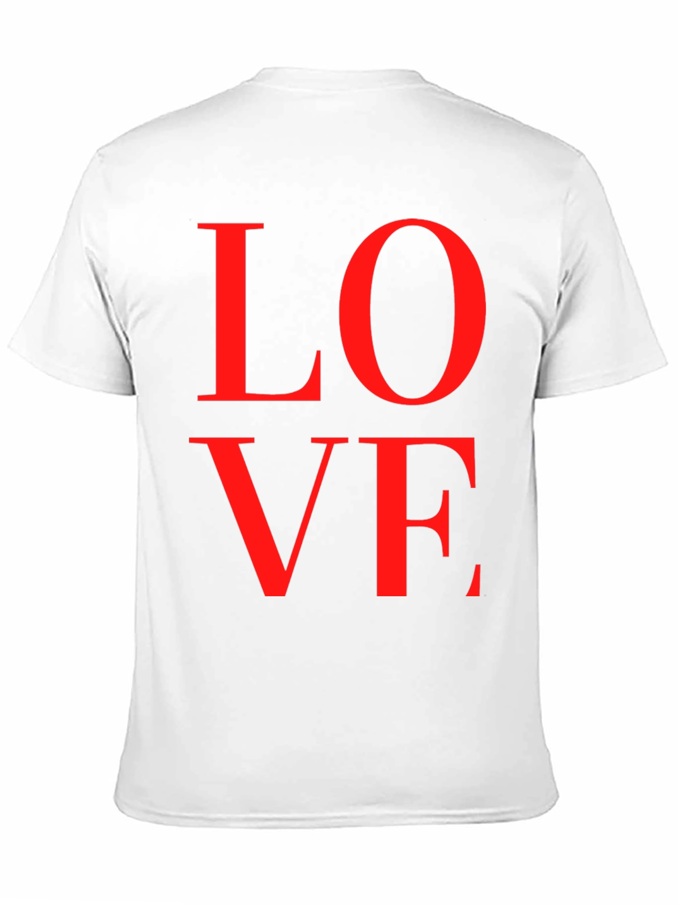 Black Love Tee - Red Letters on Black view 11
