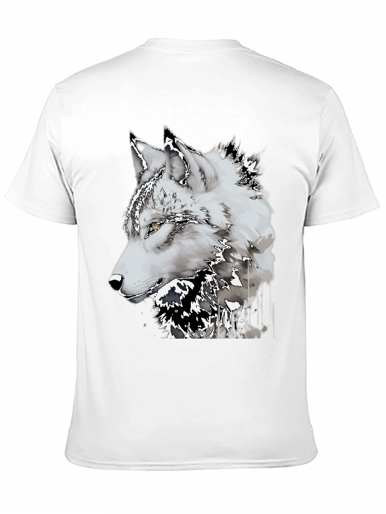 Black Wolf Graphic Tee - Black Short Sleeve Shirt view 11