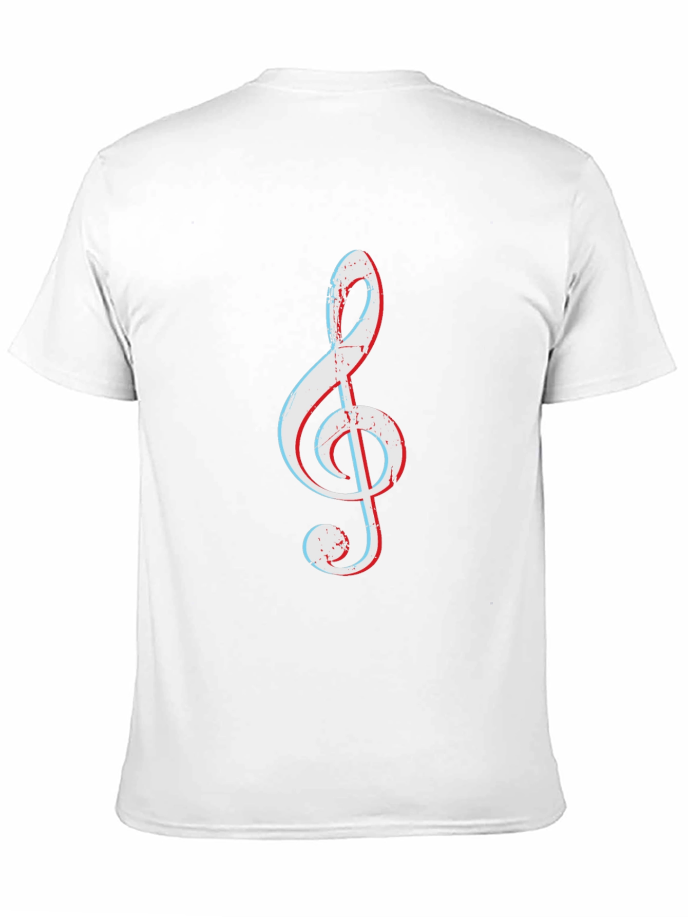 Black Treble Clef Graphic Tee - Music Lover's T-Shirt view 11