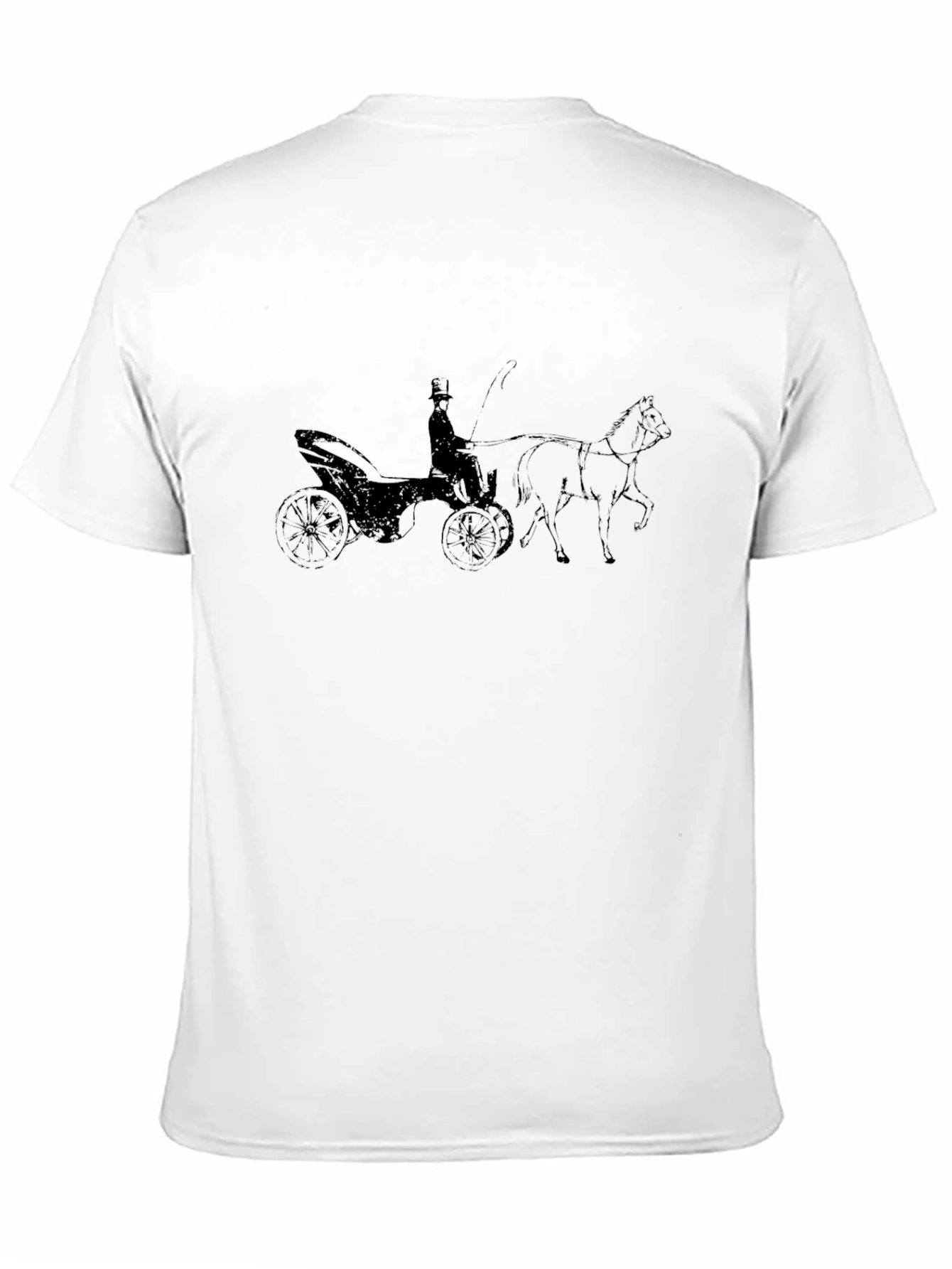 Black Classic Horse & Carriage Graphic Tee - Black view 11