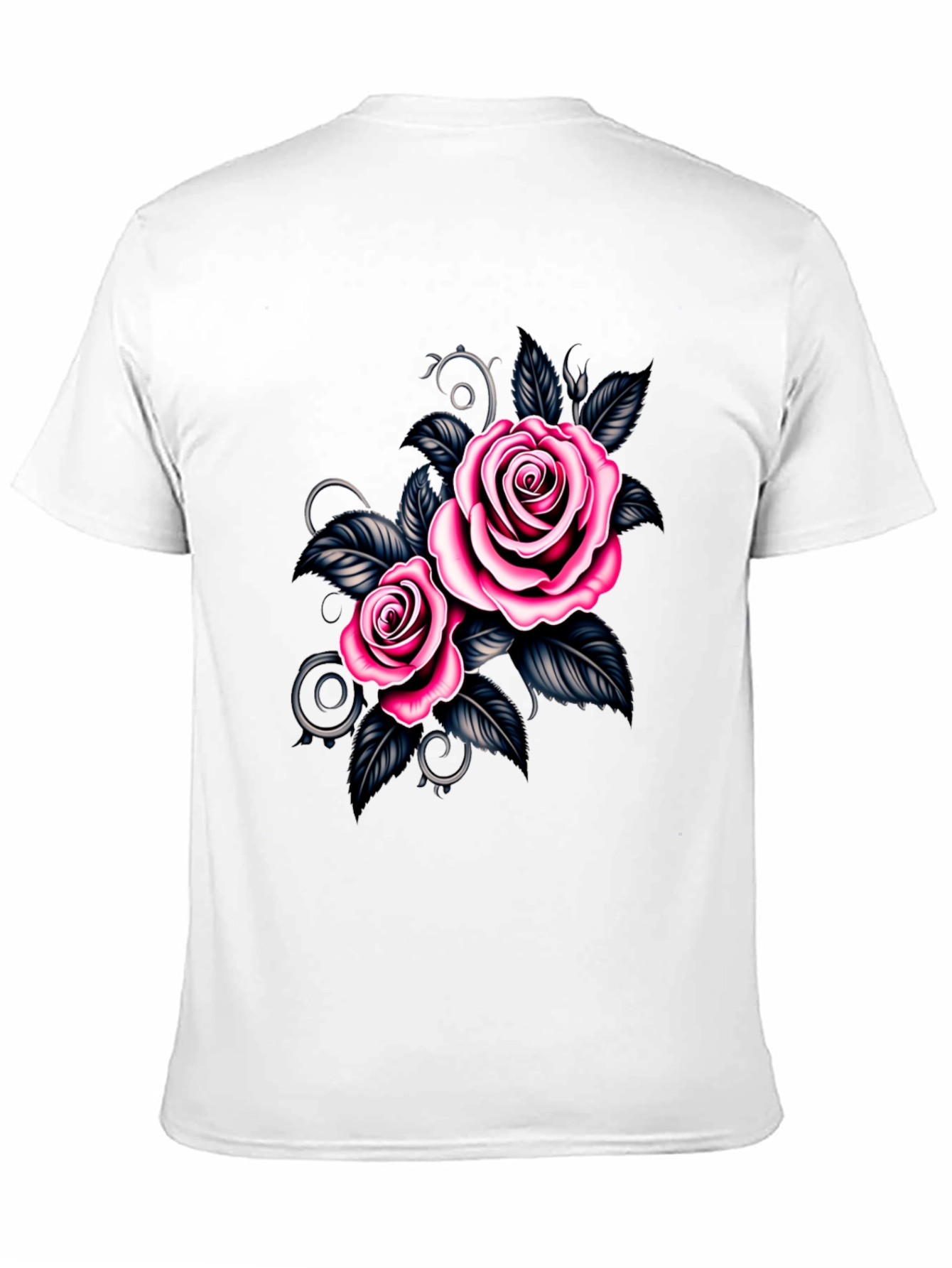Black Rose Graphic Black T-Shirt view 11
