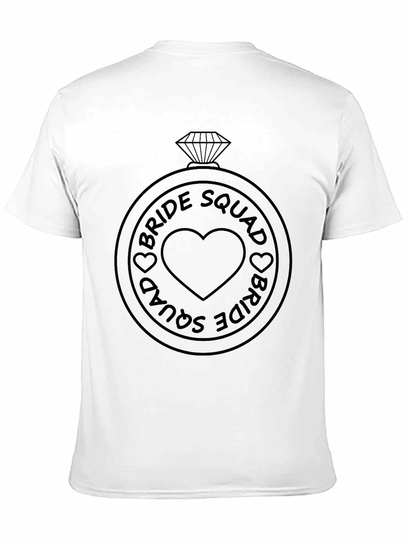 Black Bride Squad Ring Graphic T-Shirt view 11