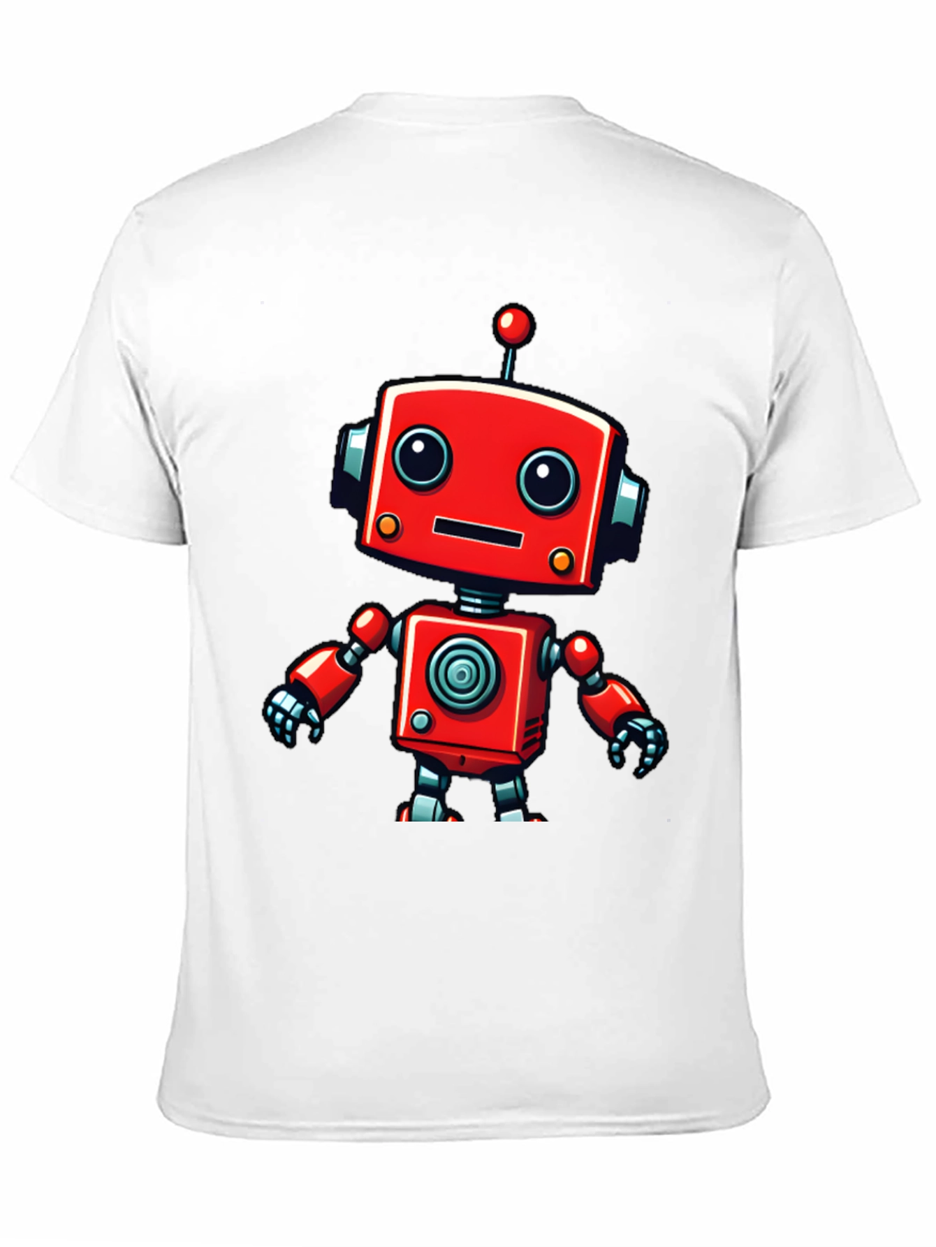 Black Cute Robot Graphic Tee - Fun & Stylish Black T-Shirt view 11