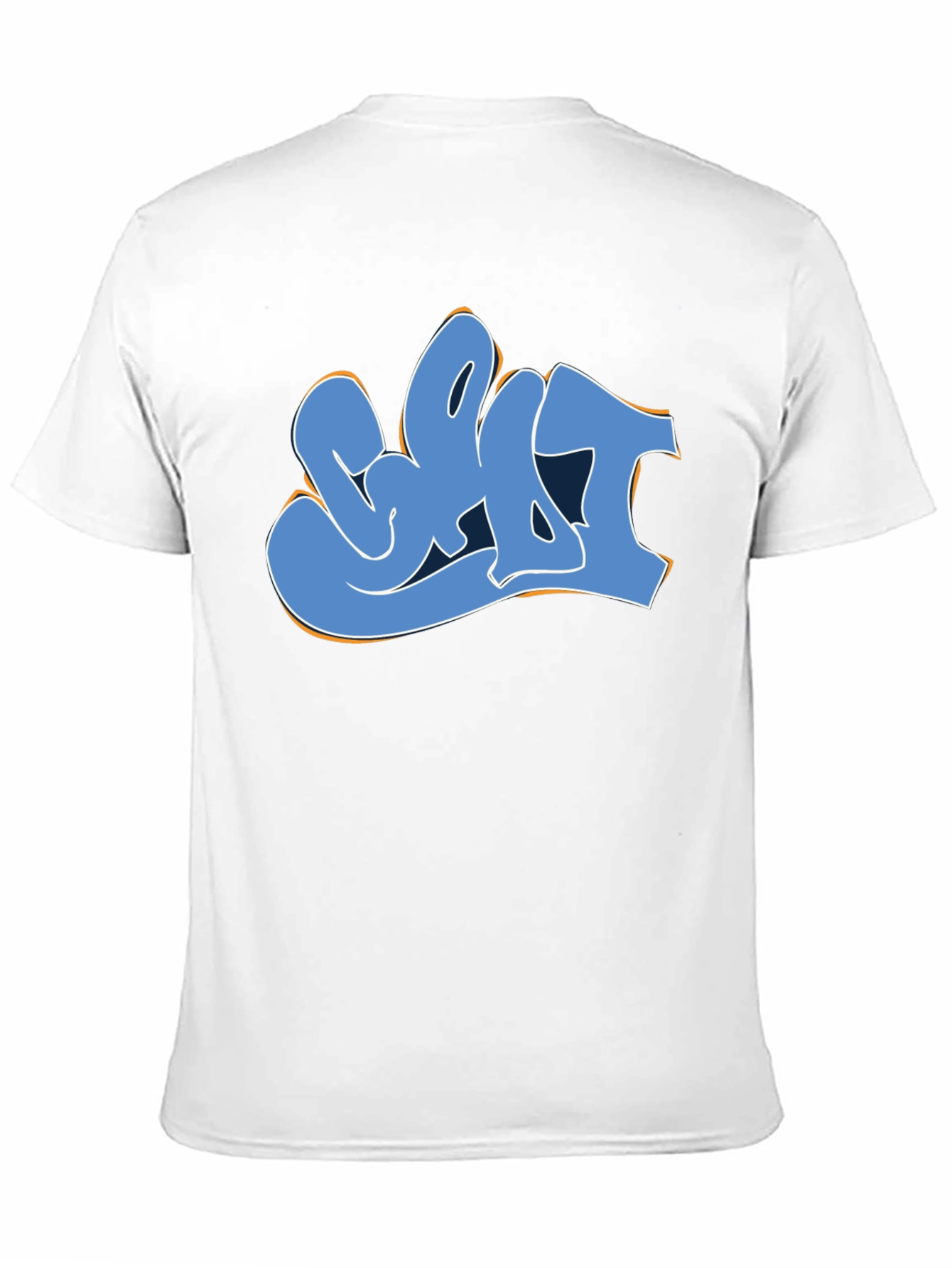 Black Graffiti Style Graphic Tee - Black Cotton Blend T-Shirt view 11